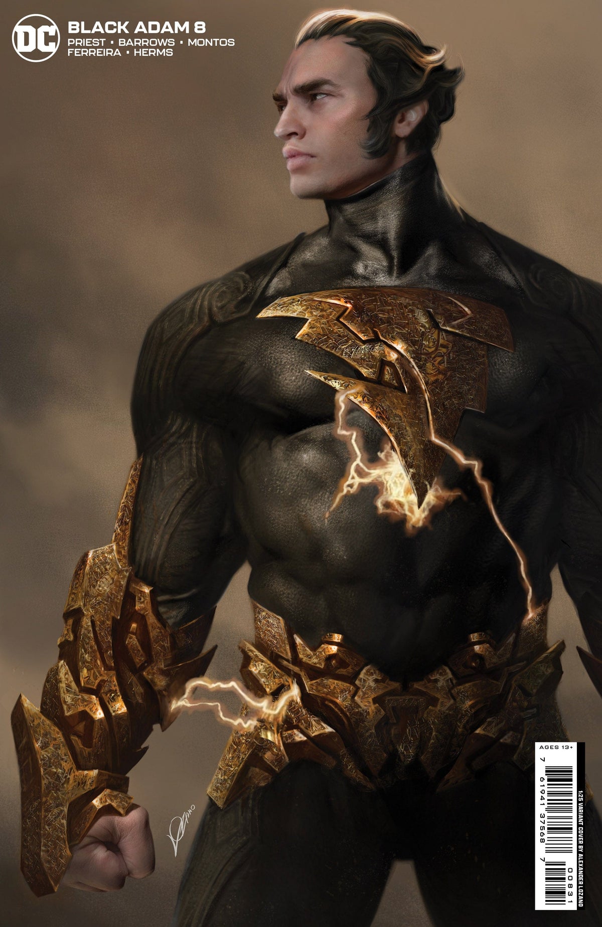 DC Comics Comic Books > Incentives BLACK ADAM #8 (OF 12) CVR E INC 1:25 ALEXANDER LOZANO CARD STOCK VAR 76194137568700831 1222DC160