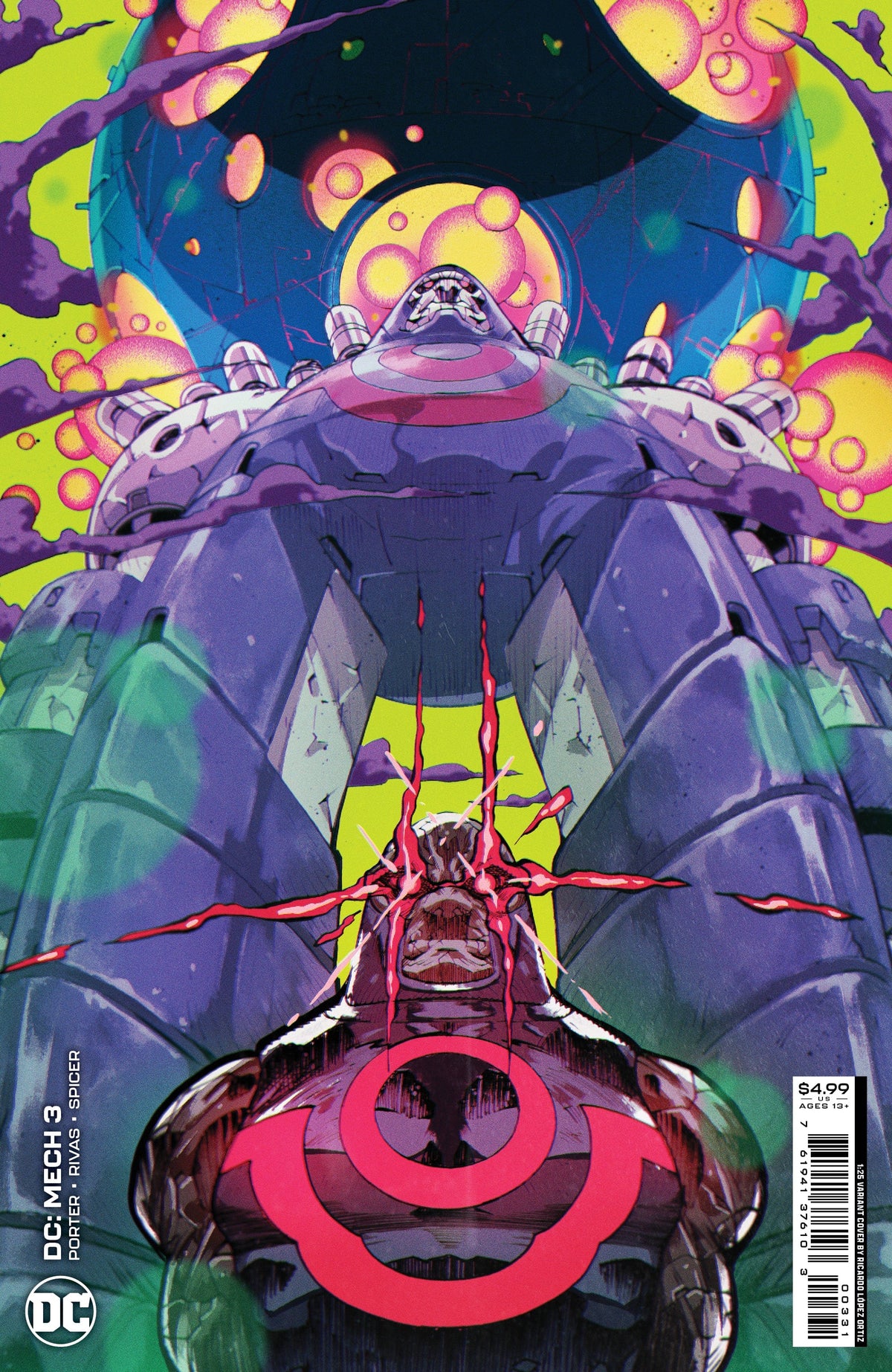 DC Comics Comic Books > Incentives DC MECH #3 (OF 6) CVR C INC 1:25 RICARDO LOPEZ ORTIZ CARD STOCK VAR 76194137610300331 0722DC156