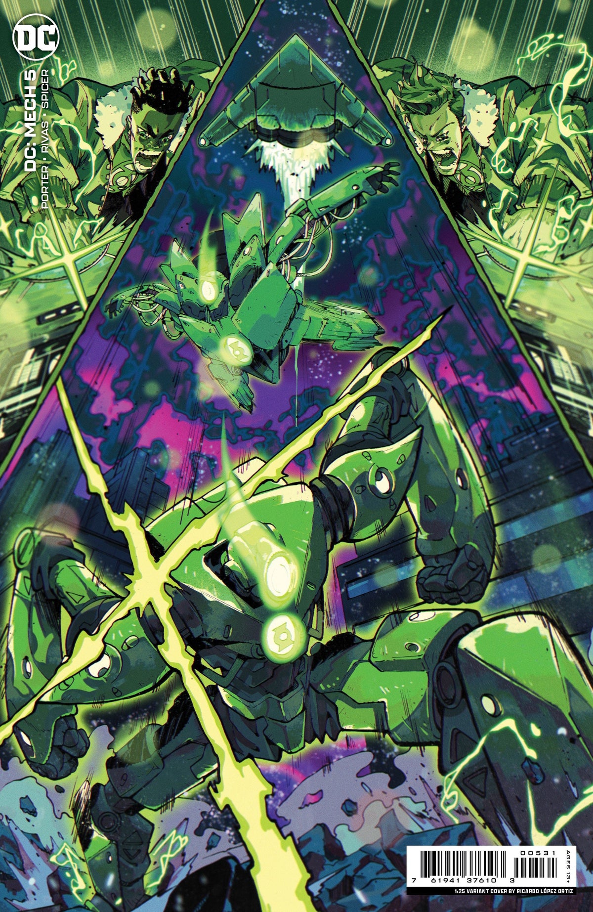 DC Comics Comic Books > Incentives DC MECH #5 (OF 6) CVR C INC 1:25 RICARDO LOPEZ ORTIZ CARD STOCK VAR 76194137610300531 0922DC196