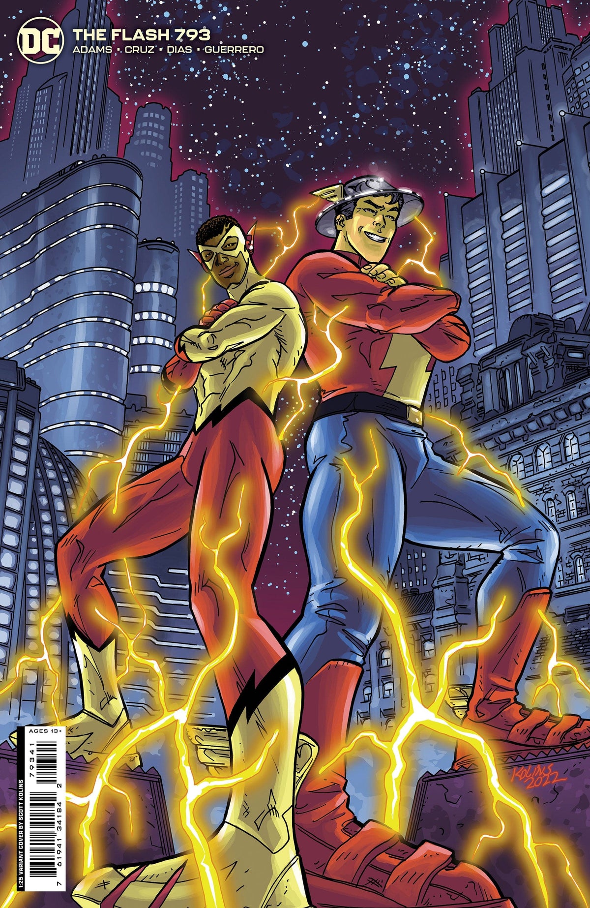 DC Comics Comic Books > Incentives FLASH #793 CVR D INC 1:25 SCOTT KOLINS CARD STOCK VAR (ONE-MINUTE WAR) 76194134184279341 1222DC221