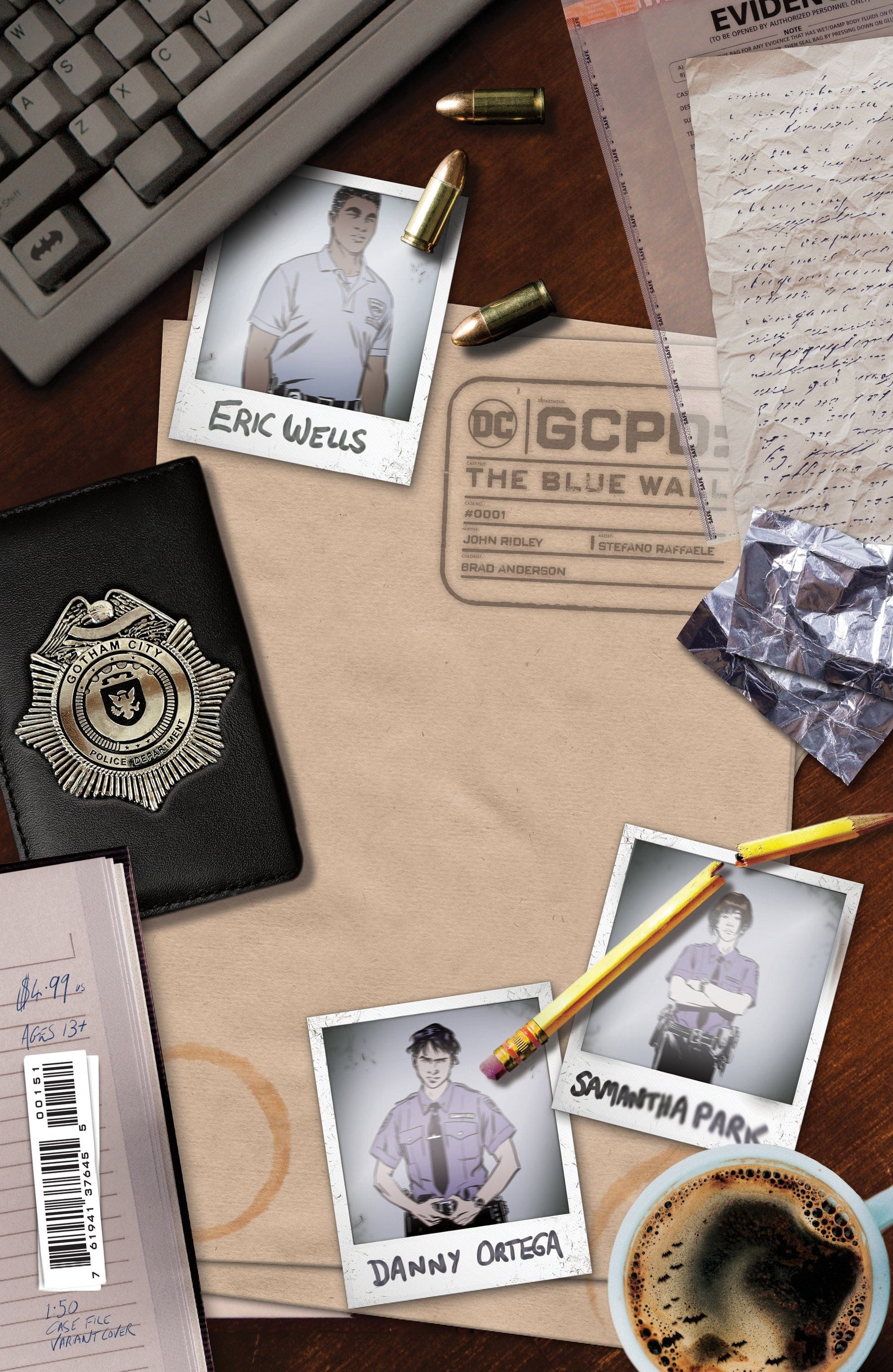 GCPD THE BLUE WALL #1 (OF 6) CVR D INC 1:50 CASE FILE CARD STOCK VAR