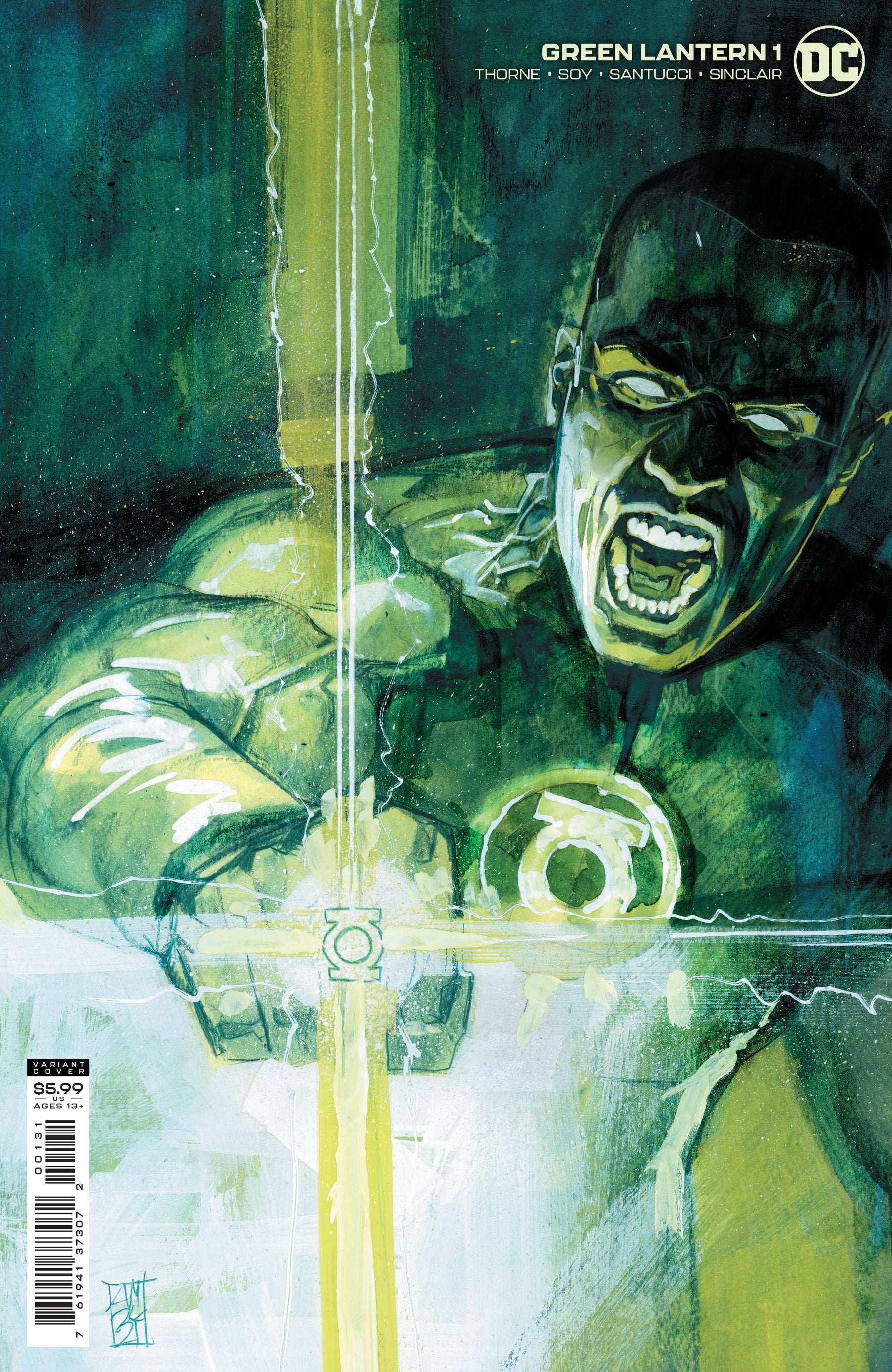 GREEN LANTERN #1 1:25 MALEEV CARDSTOCK VAR