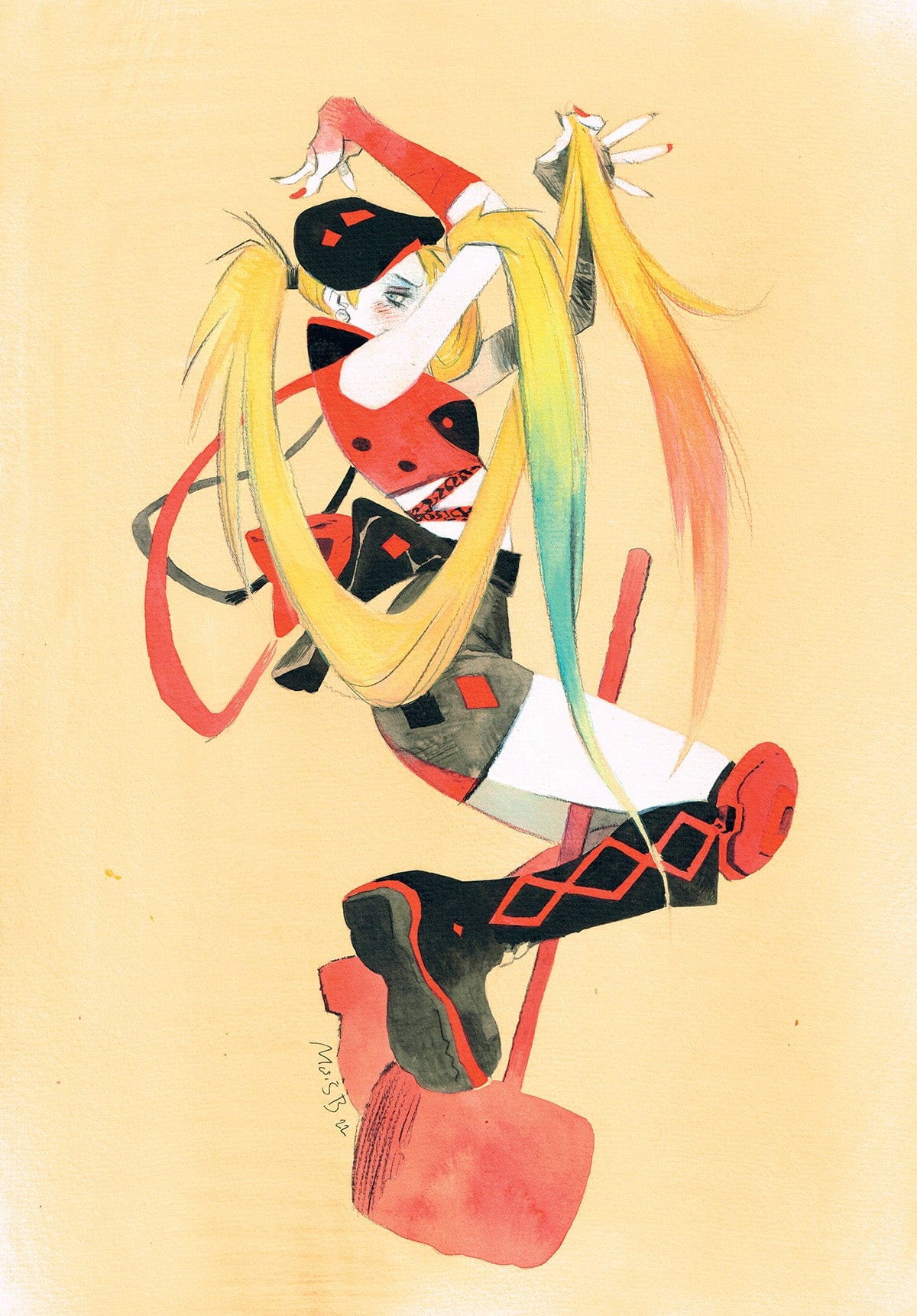 HARLEY QUINN #29 CVR D INC 1:50 MATIAS BERGARA CARD STOCK VAR - Third Eye