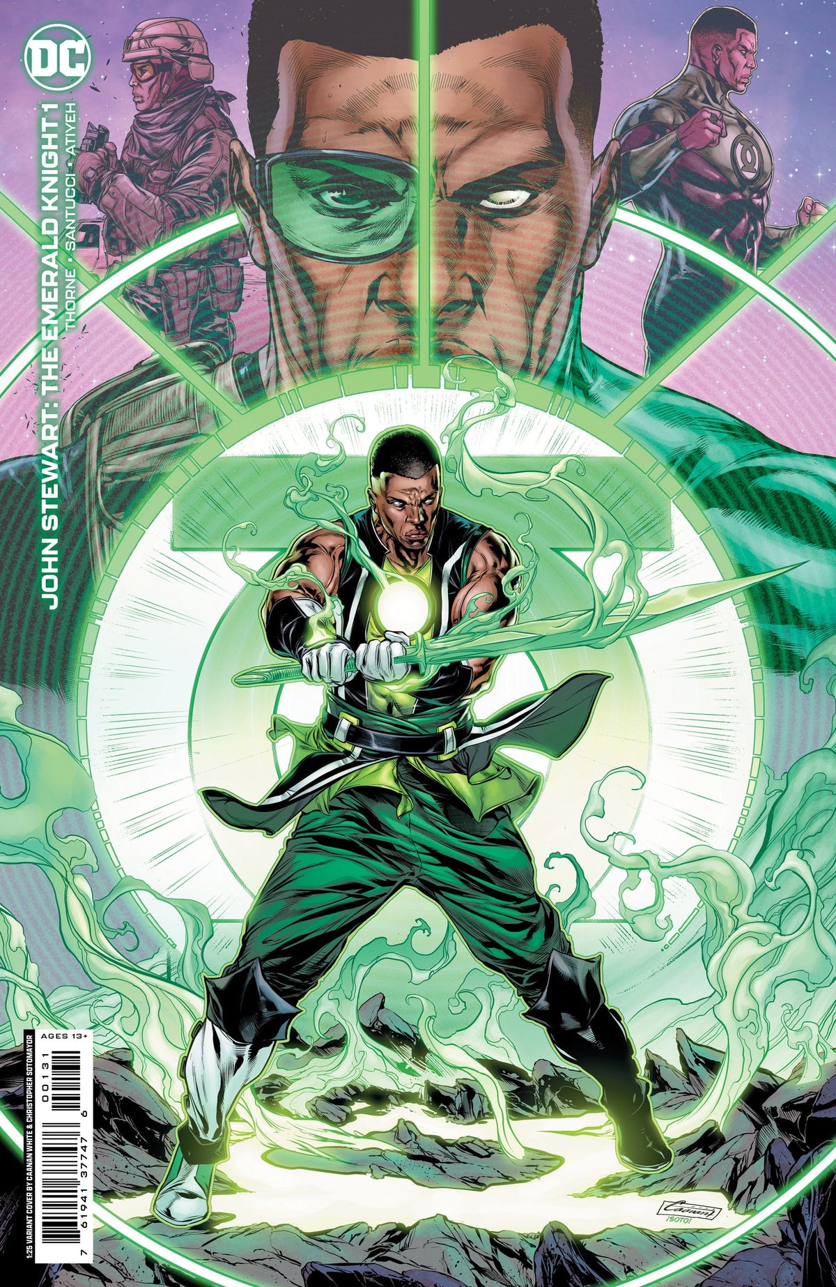 DC Comics Comic Books > Incentives JOHN STEWART THE EMERALD KNIGHT #1 (ONE SHOT) CVR C INCV 1:25 CAANAN WHITE CARD STOCK VAR 76194137747600131 0922DC077