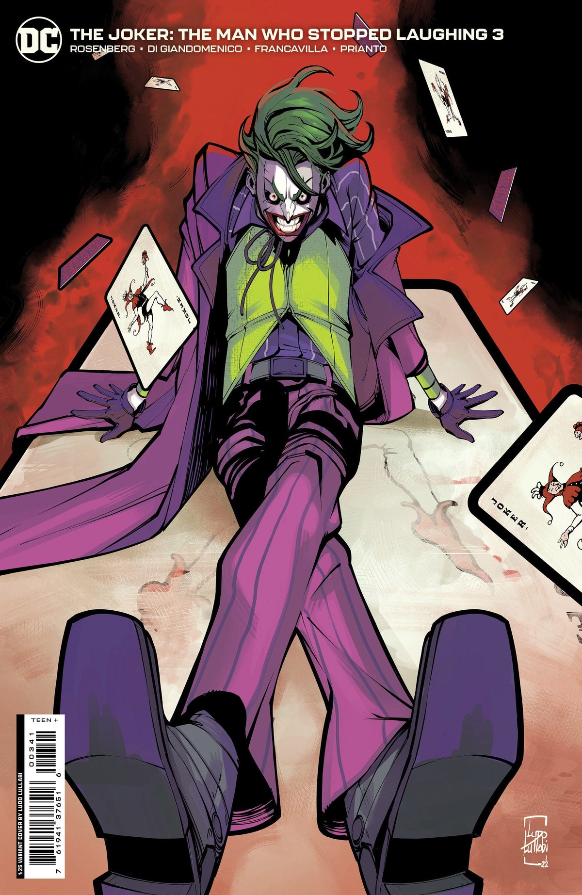 DC Comics Comic Books > Incentives JOKER THE MAN WHO STOPPED LAUGHING #3 CVR E INC 1:25 LUDO LULLABI VAR 76194137651600341 0922DC297