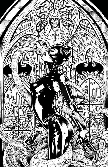 KNIGHT TERRORS CATWOMAN #1 (OF 2) CVR F INC 1:50 LEILA LEIZ CARD STOCK VAR