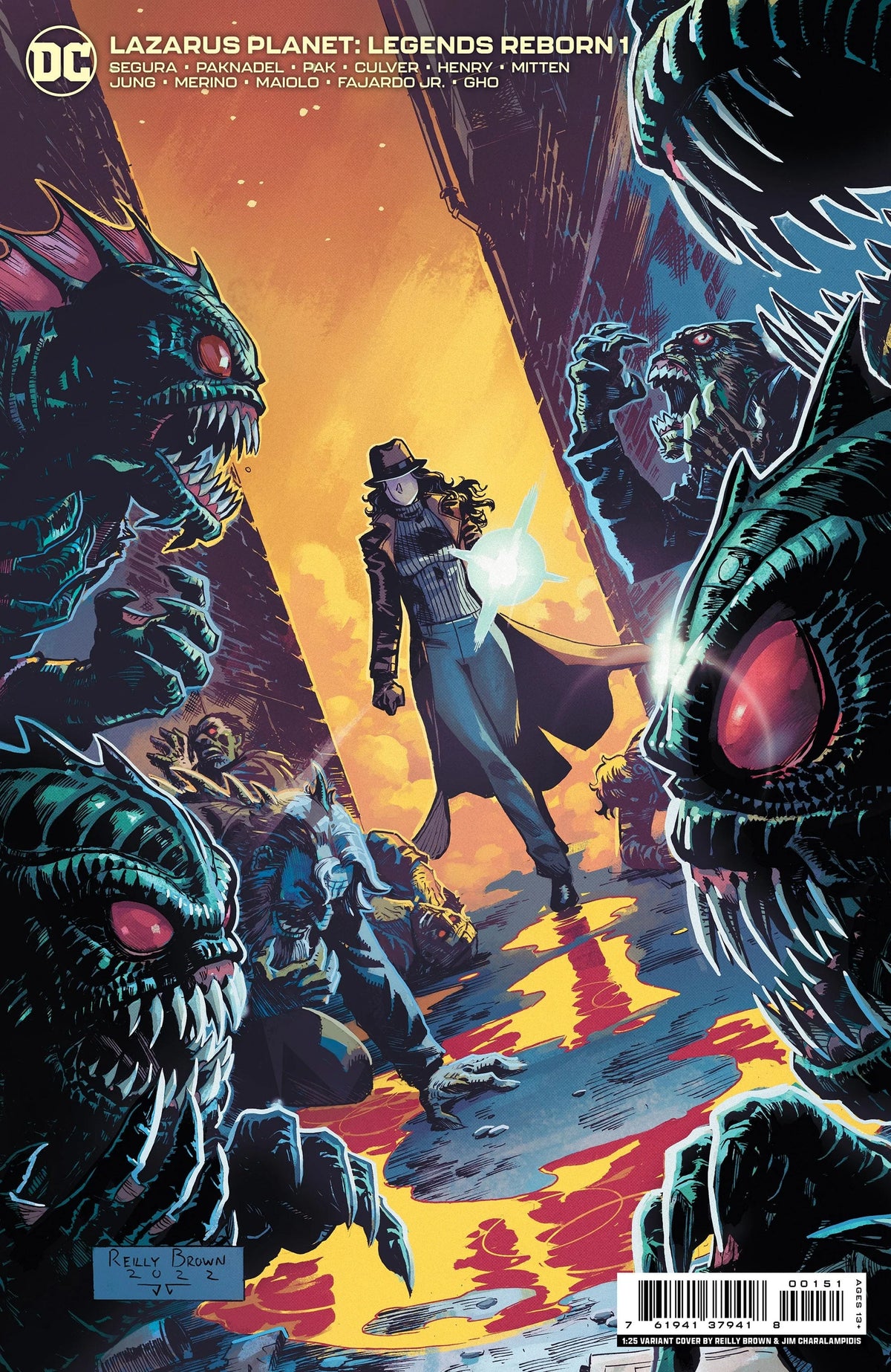 DC Comics Comic Books > Incentives LAZARUS PLANET LEGENDS REBORN #1 (ONE SHOT) CVR E INC 1:25 REILLY BROWN CARD STOCK VAR 76194137941800151 1122DC035