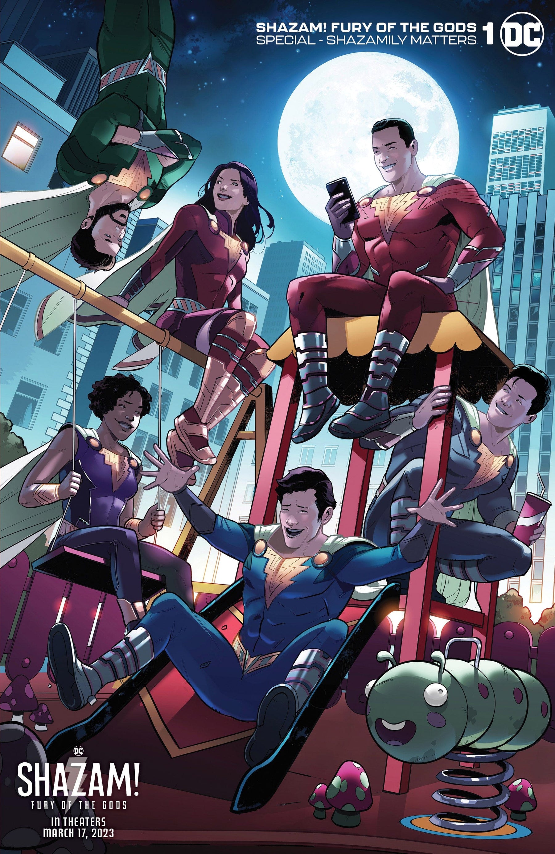 SHAZAM FURY OF THE GODS SPECIAL SHAZAMILY MATTERS #1 (ONE SHOT) CVR E INC 1:25 STEPHEN BYRNE VAR