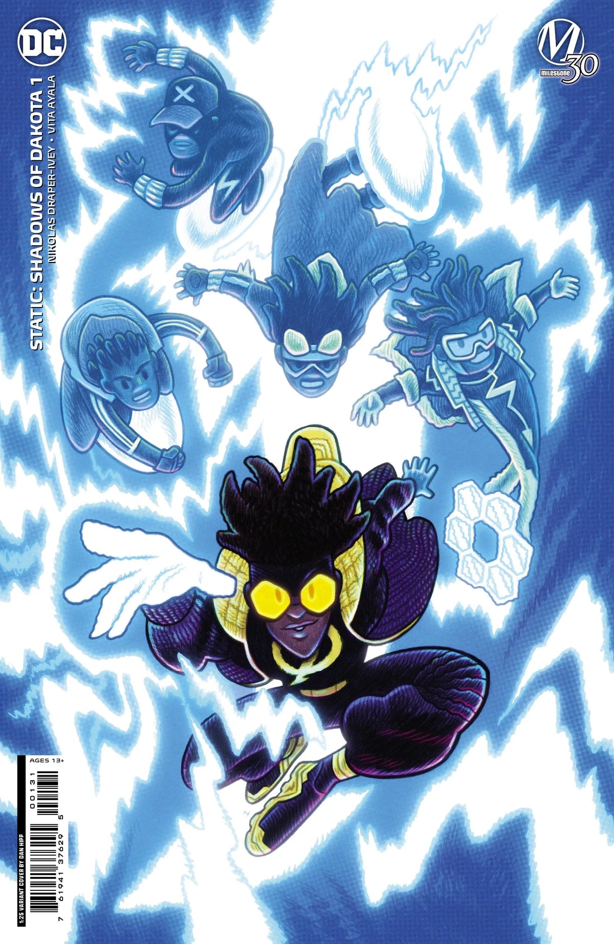 DC Comics Comic Books > Incentives STATIC SHADOWS OF DAKOTA #1 (OF 6) CVR D INC 1:25 DAN HIPP CARD STOCK VAR 76194137629500131 1222DC098