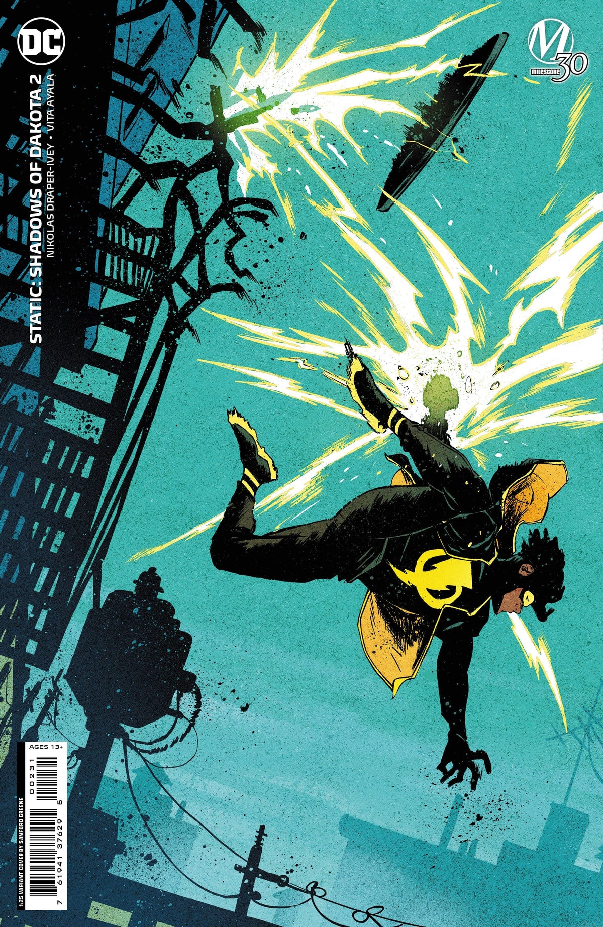 DC Comics Comic Books > Incentives STATIC SHADOWS OF DAKOTA #2 (OF 6) CVR C INC 1:25 SANFORD GREENE CARD STOCK VAR 76194137629500231 0123DC107