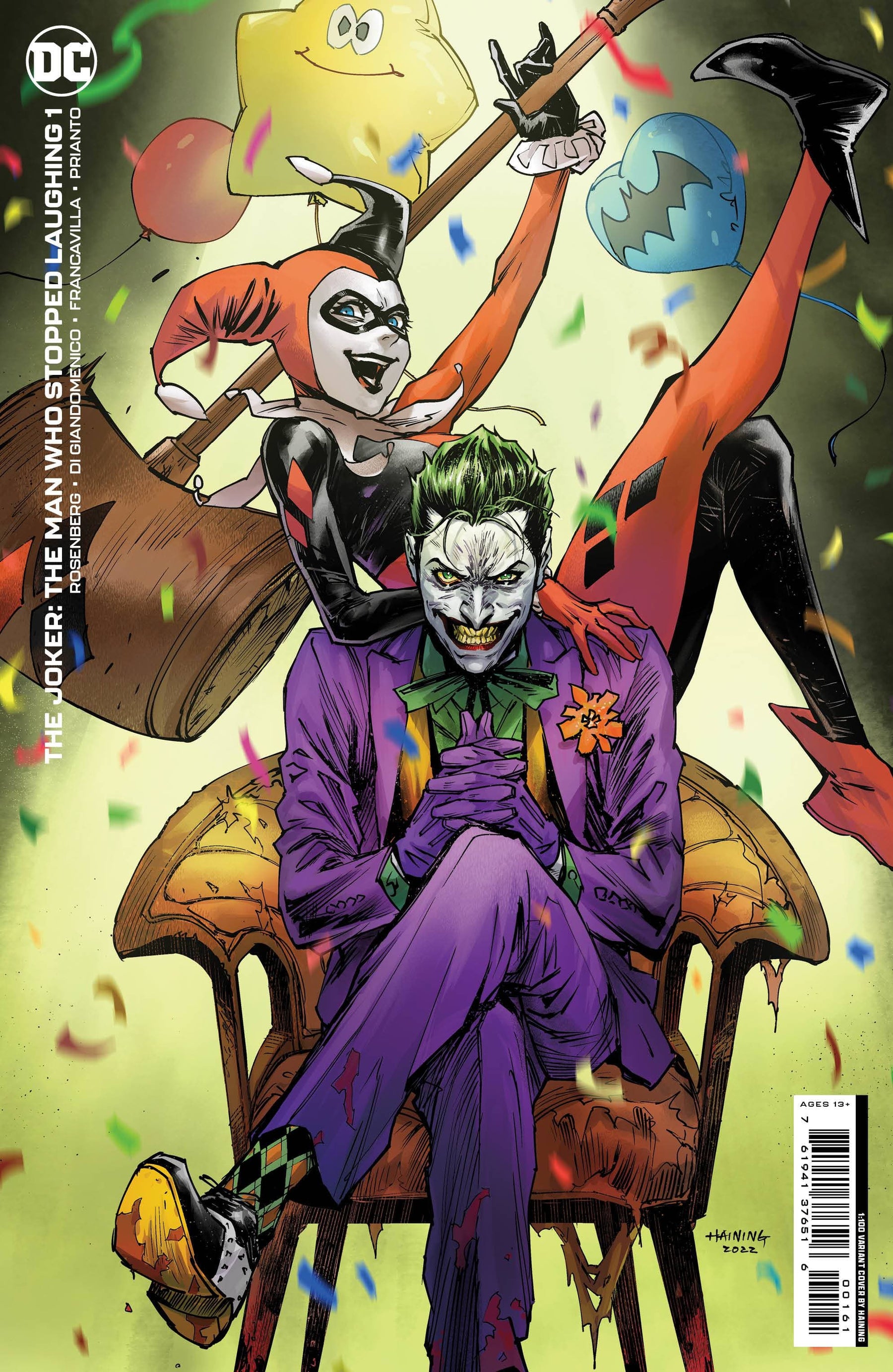 JOKER THE MAN WHO STOPPED LAUGHING #1 CVR H INC 1:100 HAINING VAR