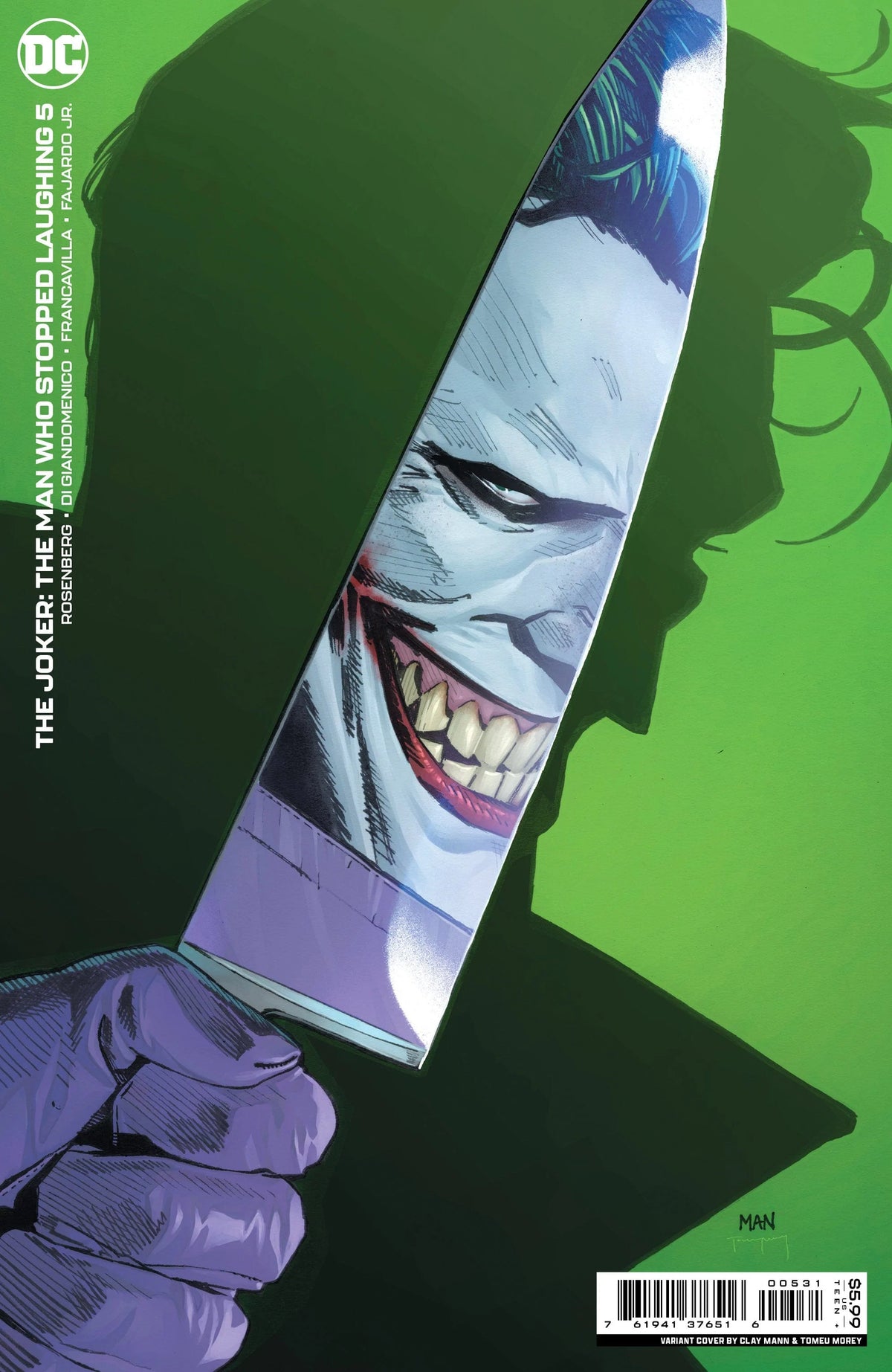 DC Comics Comic Books JOKER THE MAN WHO STOPPED LAUGHING #5 CVR C CLAY MANN VAR 76194137651600531 1222DC228