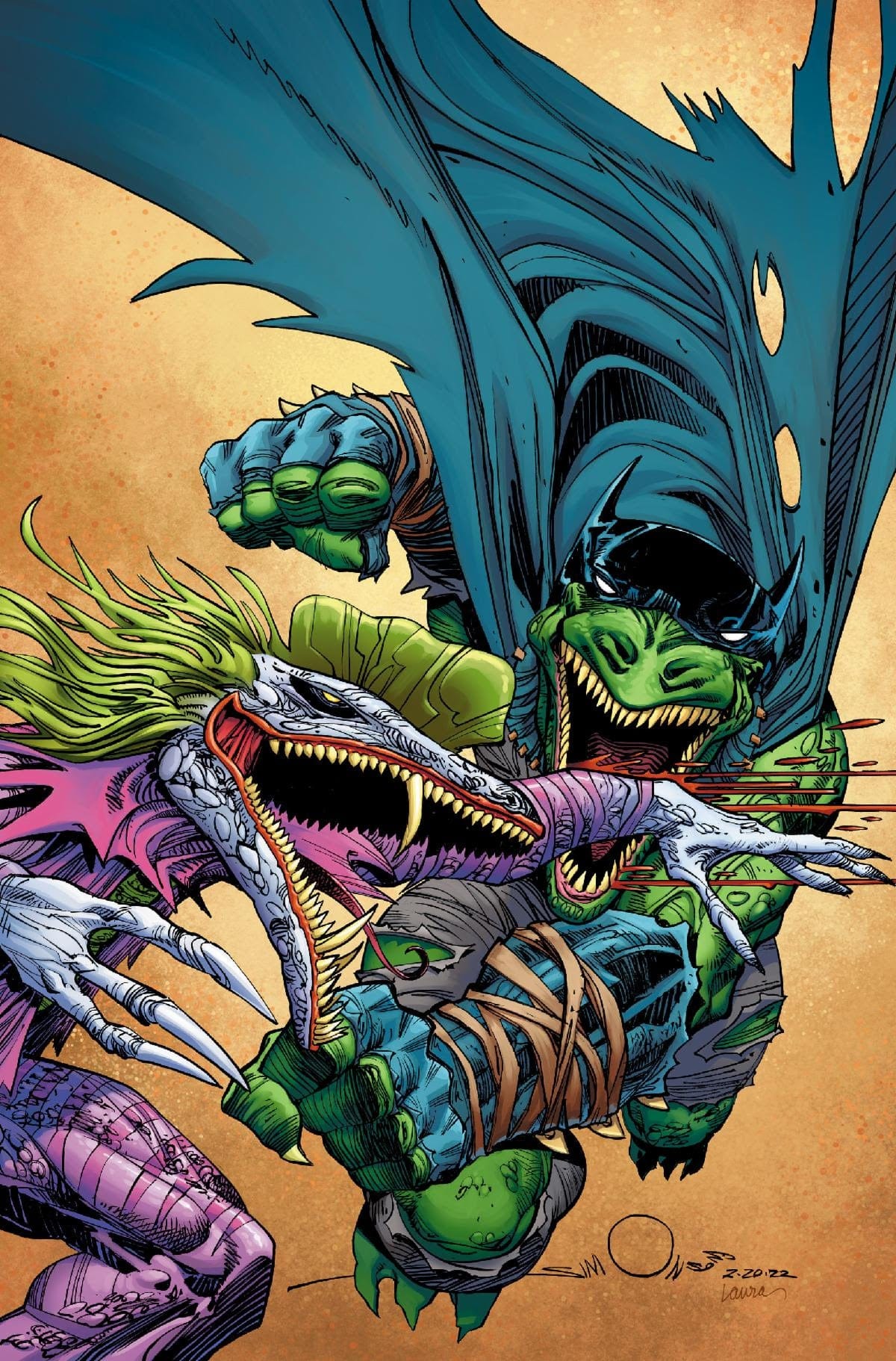 JURASSIC LEAGUE #1 (OF 6) CVR C INC 1:25 WALTER SIMONSON MEGALUSTRE DINO SKIN CARD STOCK VAR