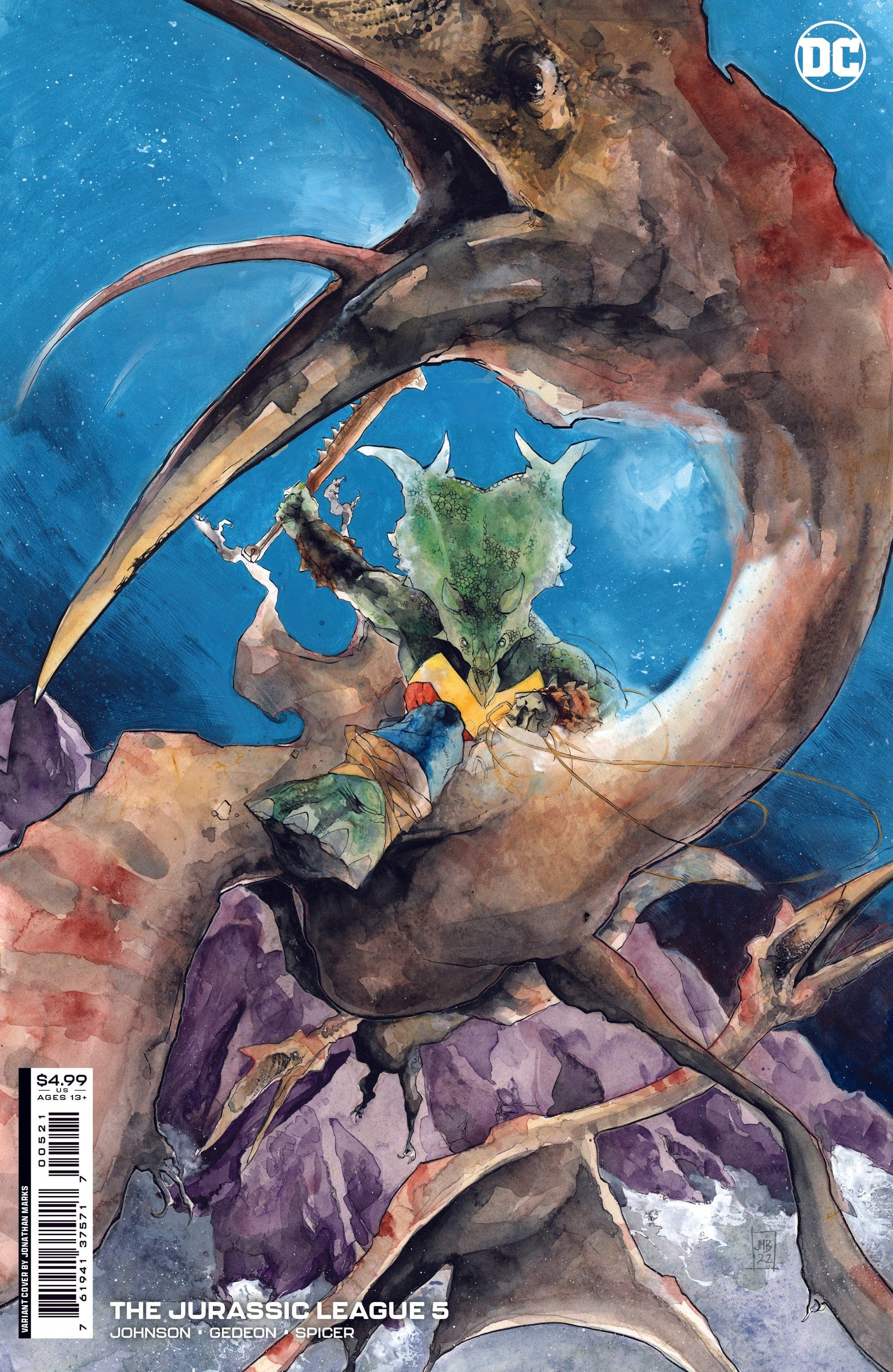 JURASSIC LEAGUE #5 (OF 6) CVR B JONATHAN MARKS CARD STOCK VAR