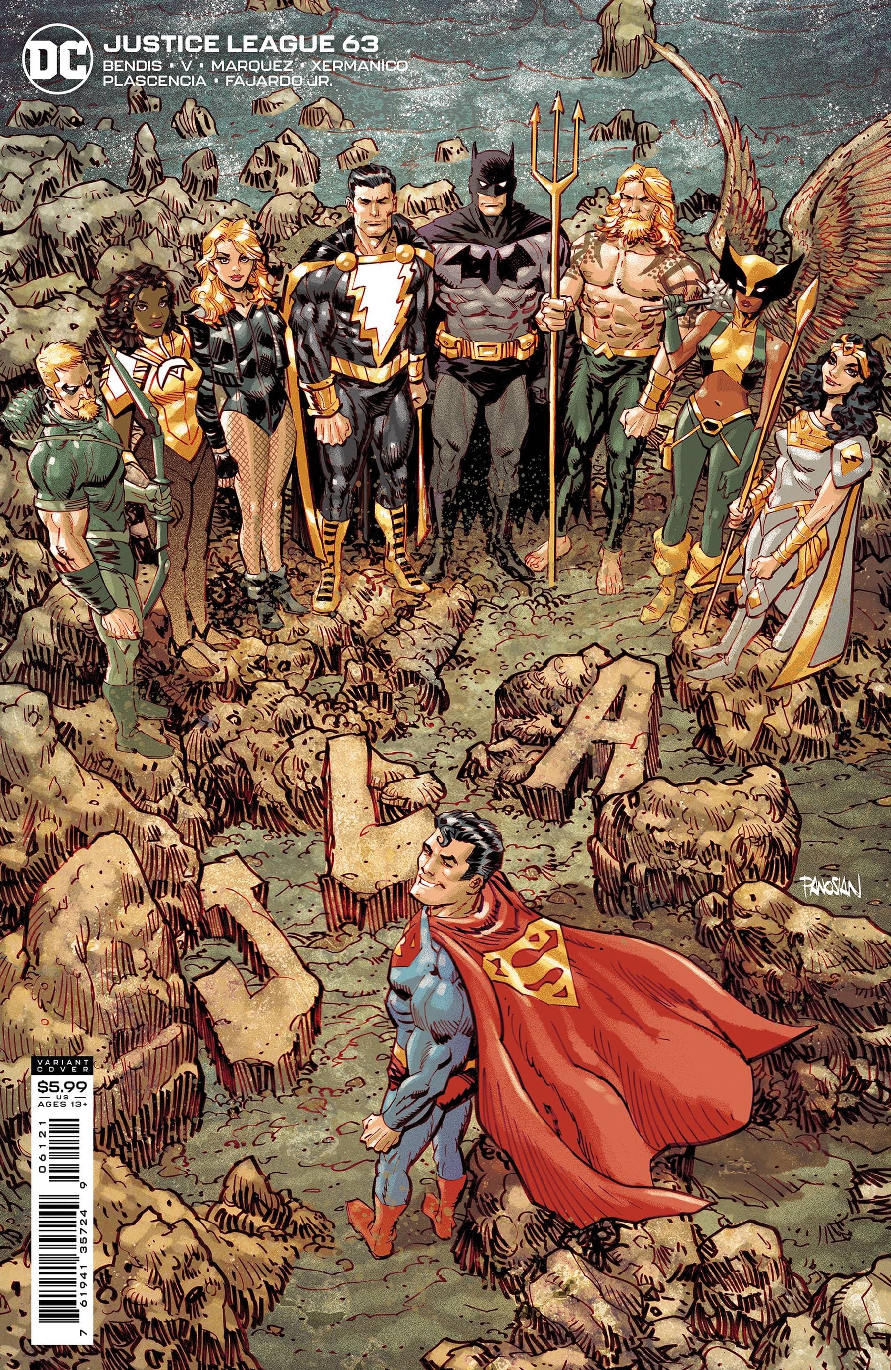 JUSTICE LEAGUE #63 CVR B CARDSTOCK PANOSIAN