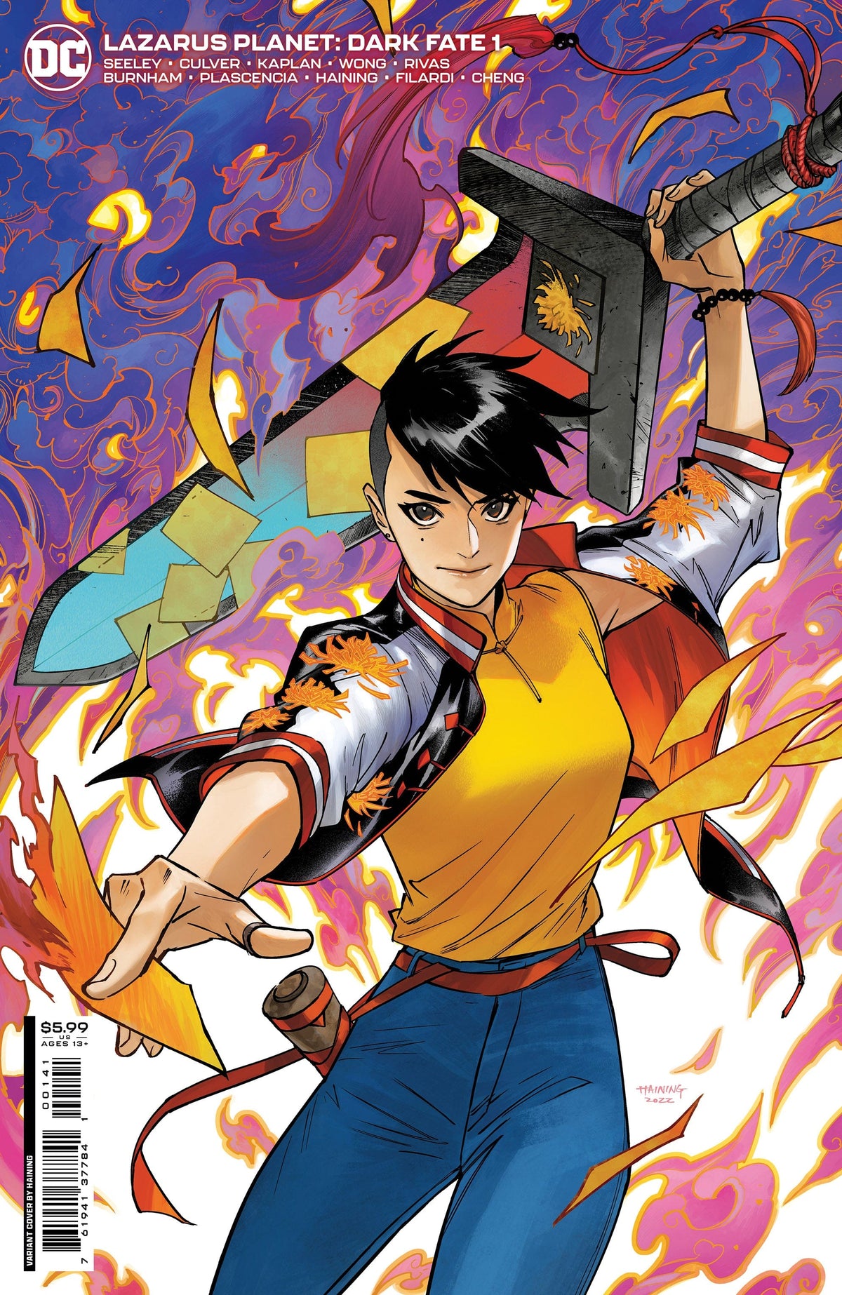 DC Comics Comic Books LAZARUS PLANET DARK FATE #1 (ONE SHOT) CVR D HAINING CARD STOCK VAR 76194137784100141 1222DC034