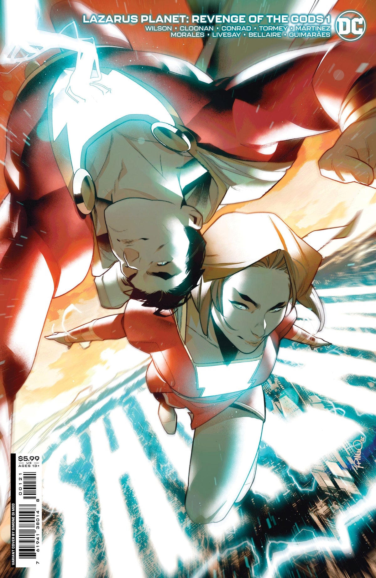 DC Comics Comic Books LAZARUS PLANET REVENGE OF THE GODS #1 (OF 4) CVR B SIMONE DI MEO CARD STOCK VAR 76194138014800121 0123DC032