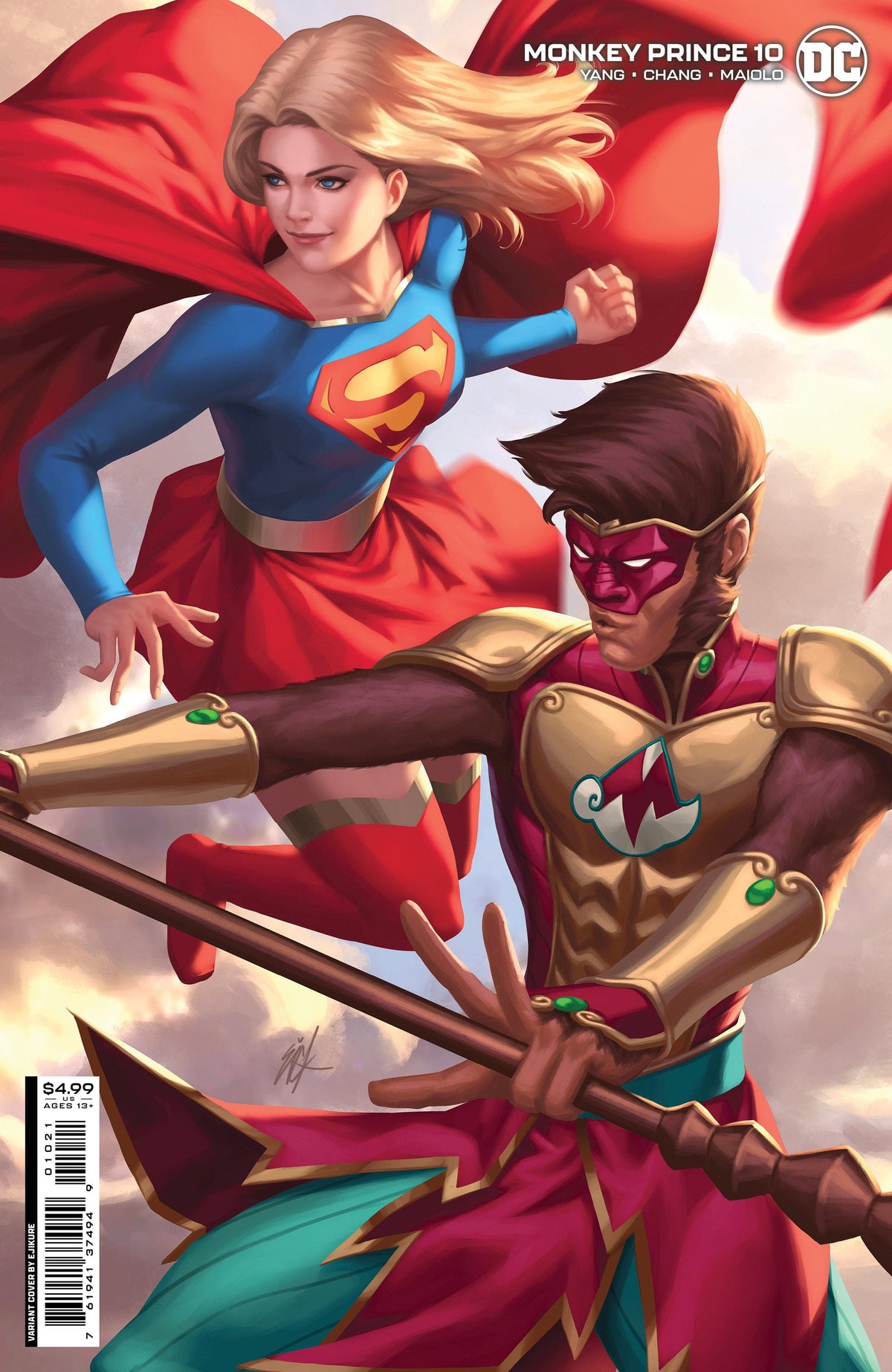 DC Comics Comic Books MONKEY PRINCE #10 (OF 12) CVR B EJIKURE CARD STOCK VAR (BATMAN VS ROBIN) 76194137494901021 1122DC038