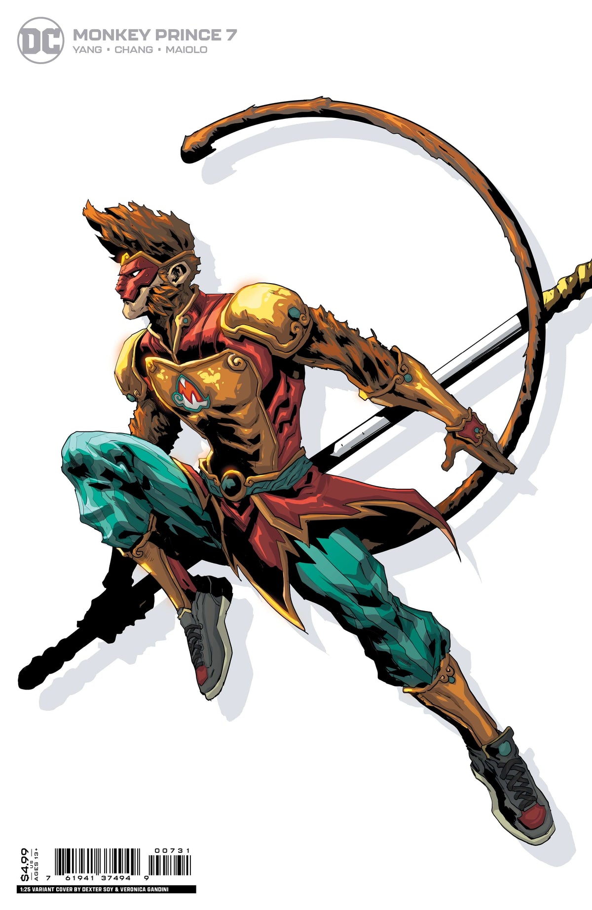 DC Comics Comic Books > Incentives MONKEY PRINCE #7 (OF 12) CVR C INC 1:25 DEXTER SOY CARD STOCK VAR 76194137494900731 0822DC174