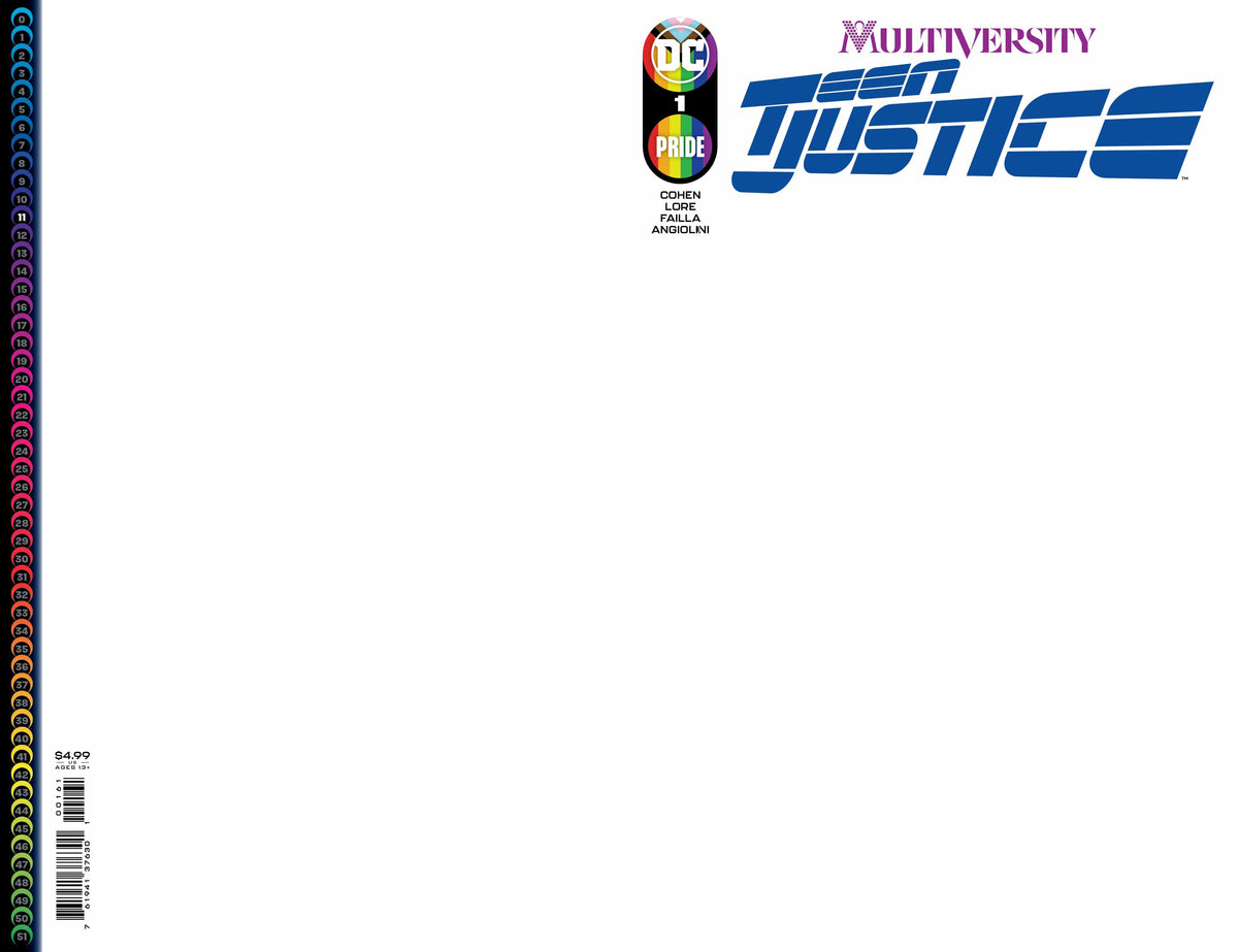 DC Comics Comic Books MULTIVERSITY TEEN JUSTICE #1 (OF 6) CVR D BLANK CARD STOCK VAR 76194137630100161 0422DC047