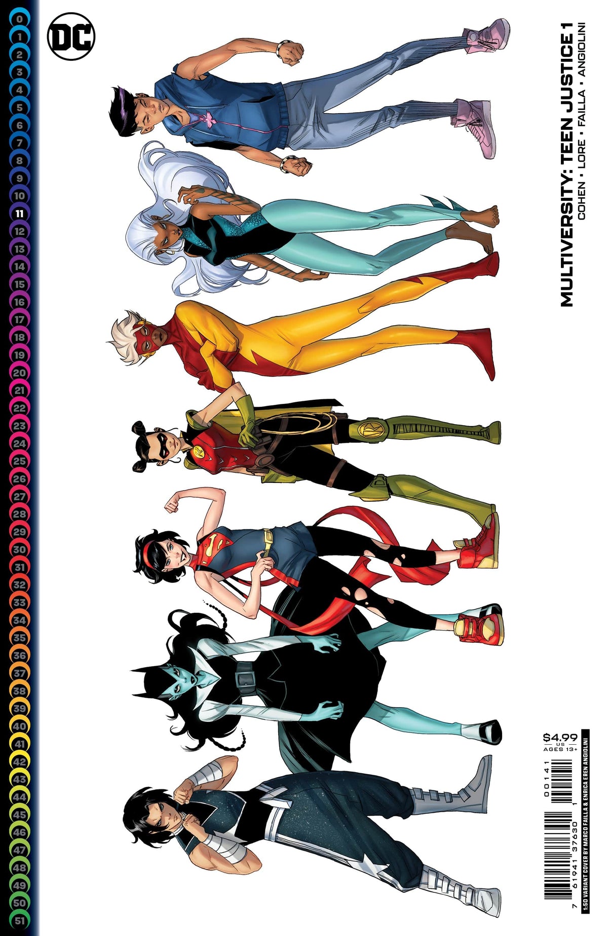 DC Comics Comic Books > Incentives MULTIVERSITY TEEN JUSTICE #1 (OF 6) CVR F INC 1:50 MARCO FAILLA CARD STOCK VAR 76194137630100141 0422DC049