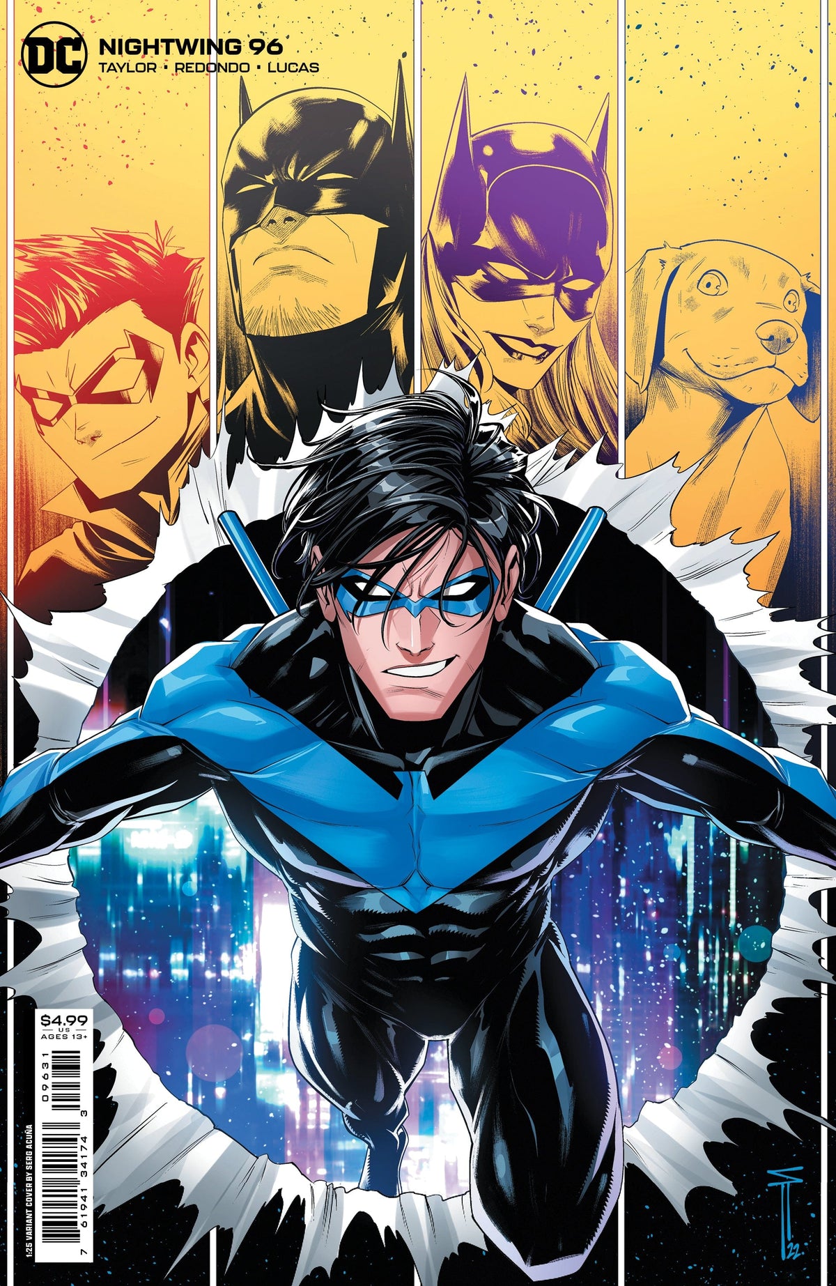 DC Comics Comic Books > Incentives NIGHTWING #96 CVR D INC 1:25 SERGIO ACUNA CARD STOCK VAR 76194134174309631 0722DC178