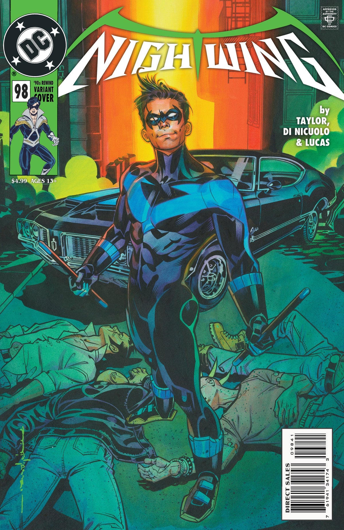 DC Comics Comic Books NIGHTWING #98 CVR C BRIAN STELFREEZE 90S COVER MONTH CARD STOCK VAR 76194134174309841 0922DC242
