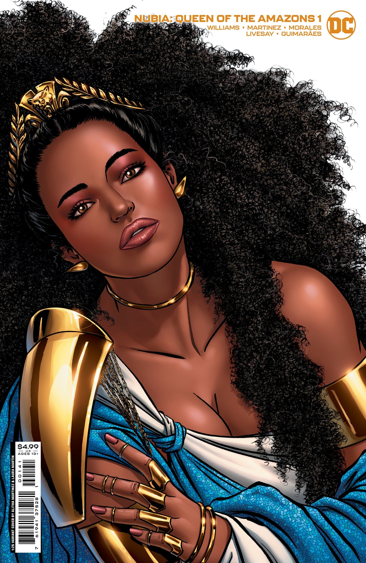 DC Comics Comic Books > Incentives NUBIA QUEEN OF THE AMAZONS #1 (OF 4) CVR D INC 1:25 ALITHA MARTINEZ CARD STOCK VAR 76194137528100141 0422DC031