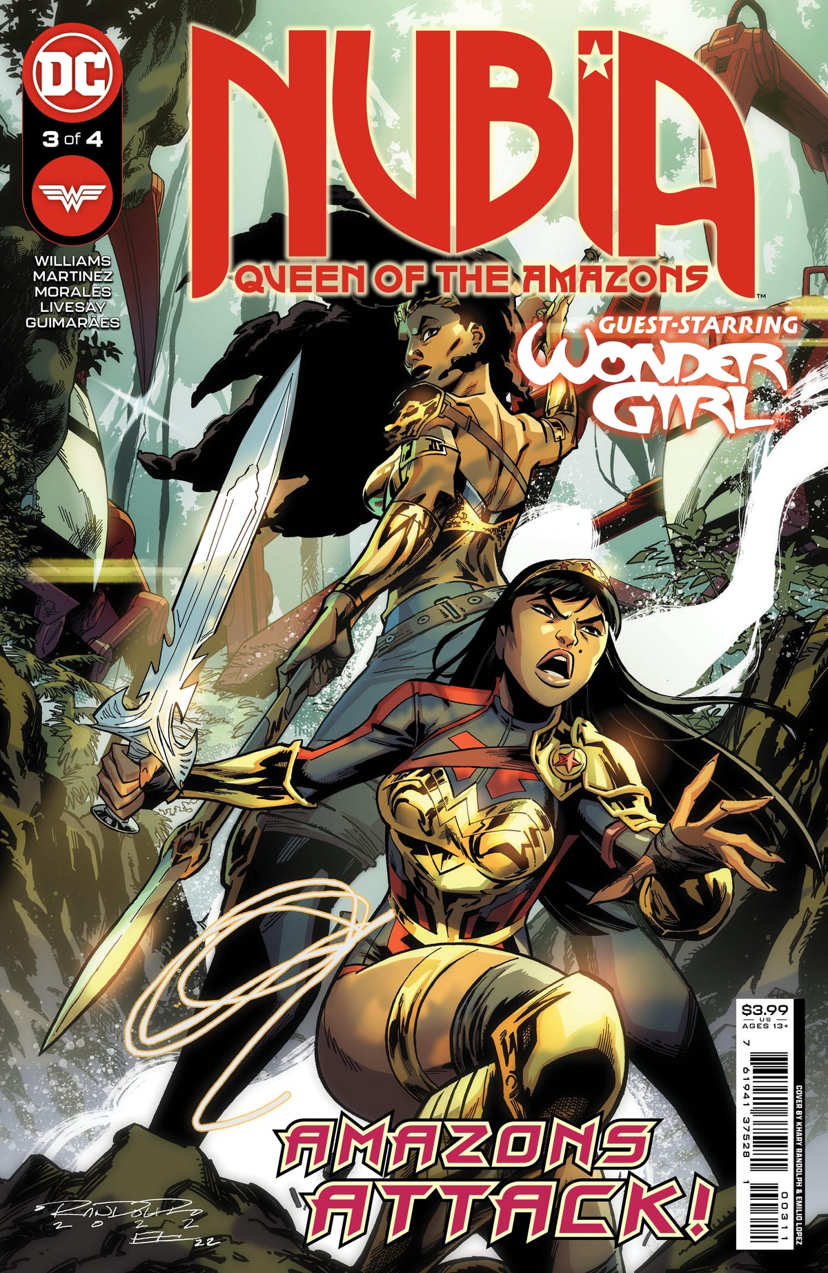 DC Comics Comic Books NUBIA QUEEN OF THE AMAZONS #3 (OF 4) CVR A KHARY RANDOLPH 76194137528100311 0622DC173