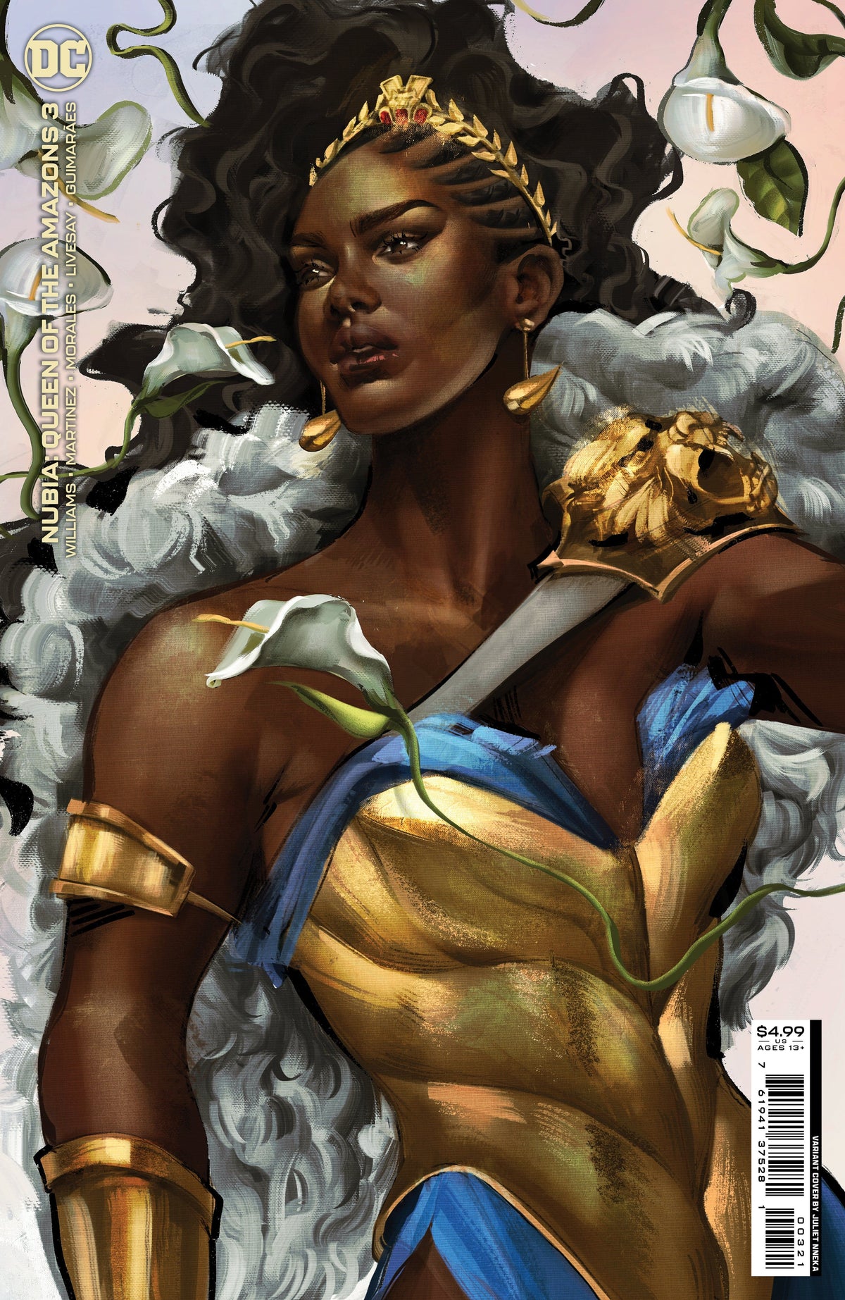 DC Comics Comic Books NUBIA QUEEN OF THE AMAZONS #3 (OF 4) CVR B JULIET NNEKA CARD STOCK VAR 76194137528100321 0622DC174
