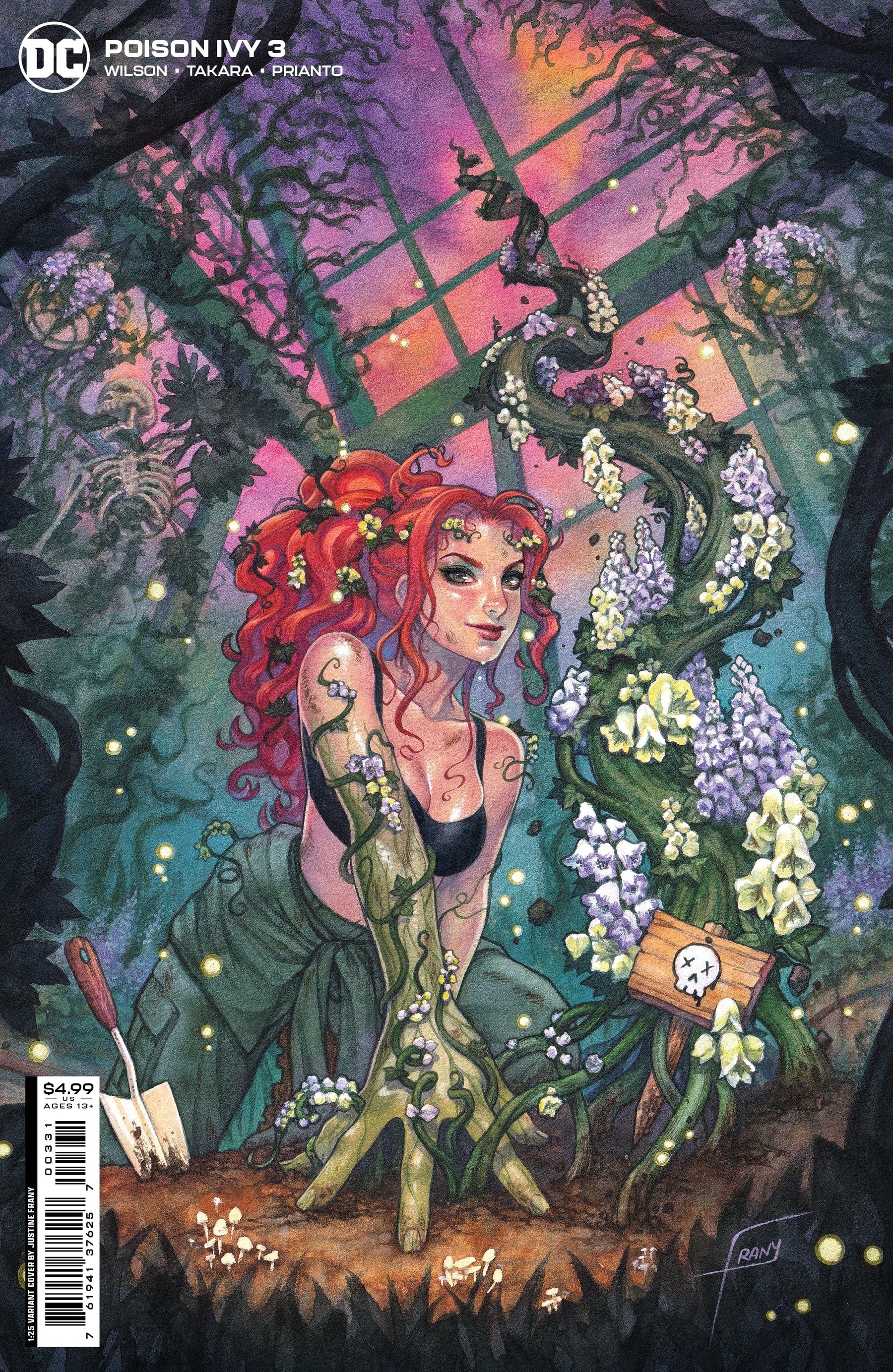 POISON IVY #3 CVR E INC 1:25 JUSTINE FRANY CARD STOCK VAR
