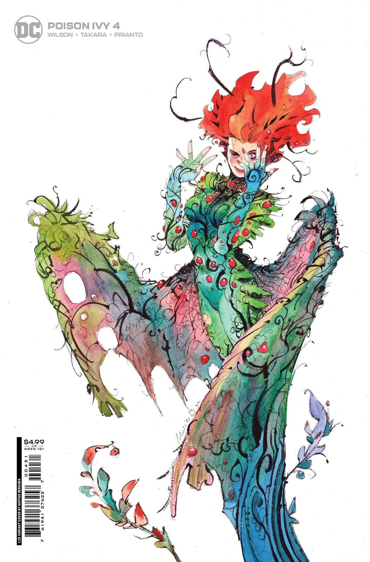 DC Comics Comic Books > Incentives POISON IVY #4 (OF 6) CVR E INC 1:25 MATIAS BERGARA CARD STOCK VAR 76194137625700431 0722DC185