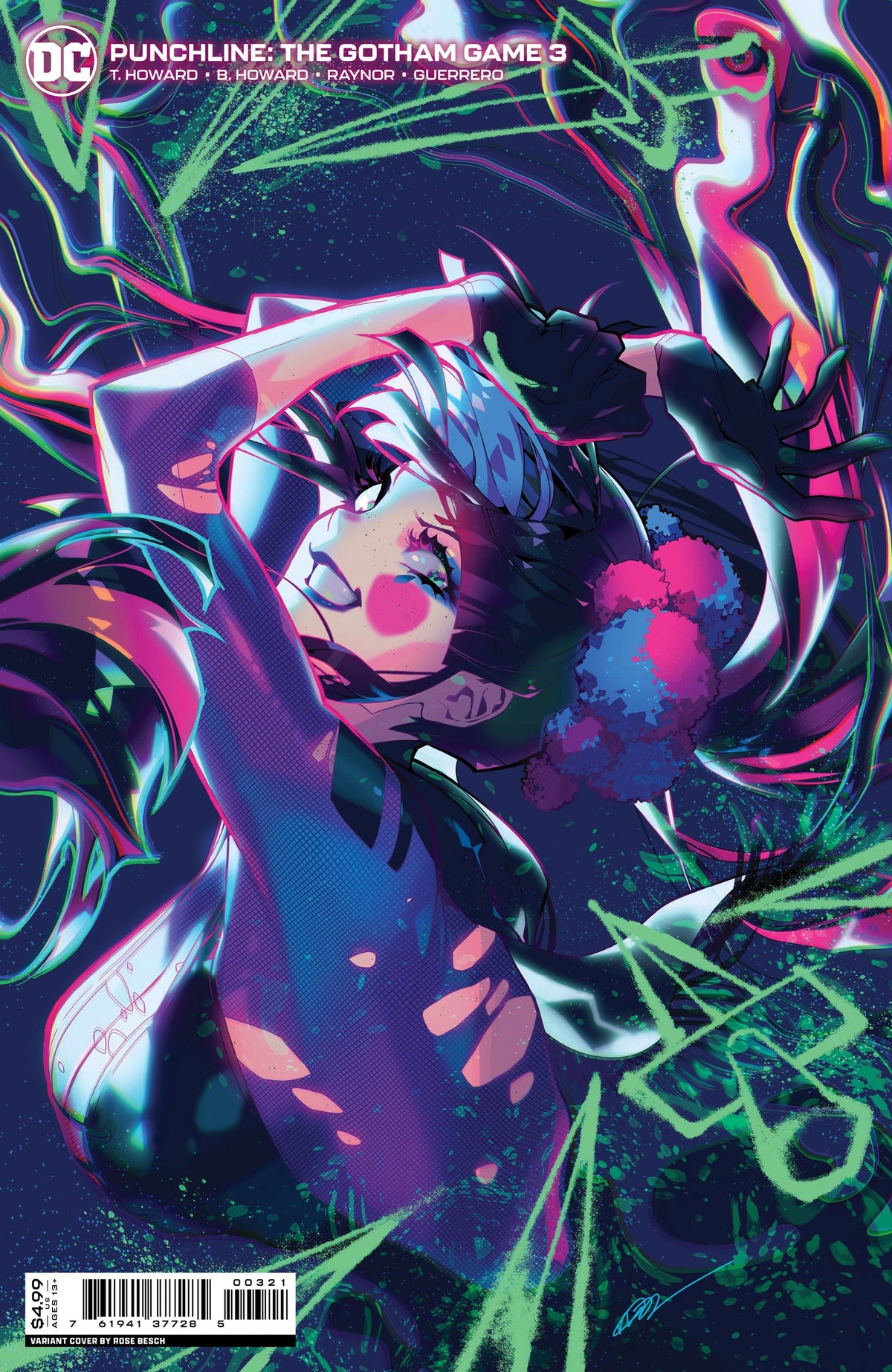 DC Comics Comic Books PUNCHLINE THE GOTHAM GAME #3 (OF 6) CVR B ROSE BESCH CARD STOCK VAR 76194137728500321 1022DC231