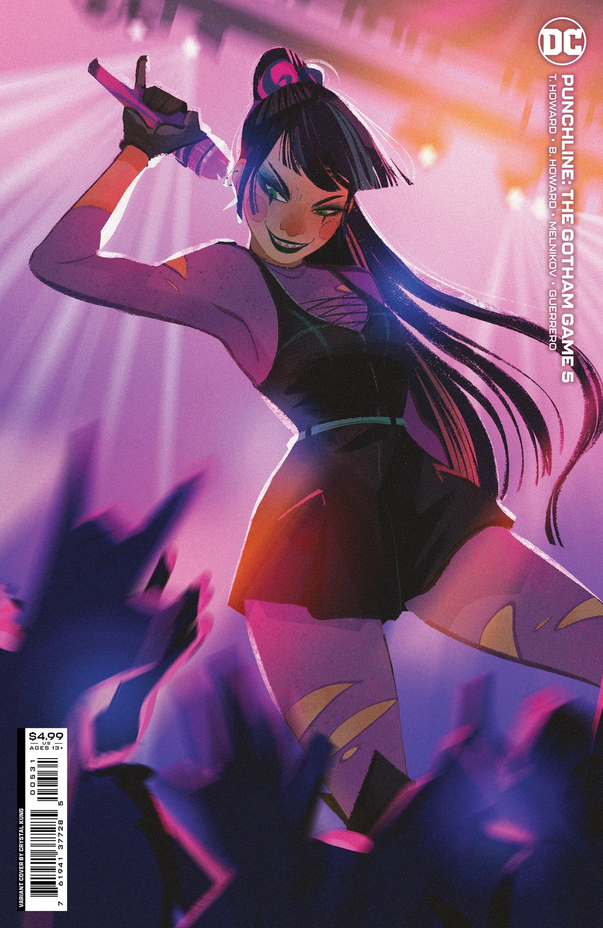 DC Comics Comic Books PUNCHLINE THE GOTHAM GAME #5 (OF 6) CVR C CRYSTAL KUNG CARD STOCK VAR 76194137728500531 1222DC205