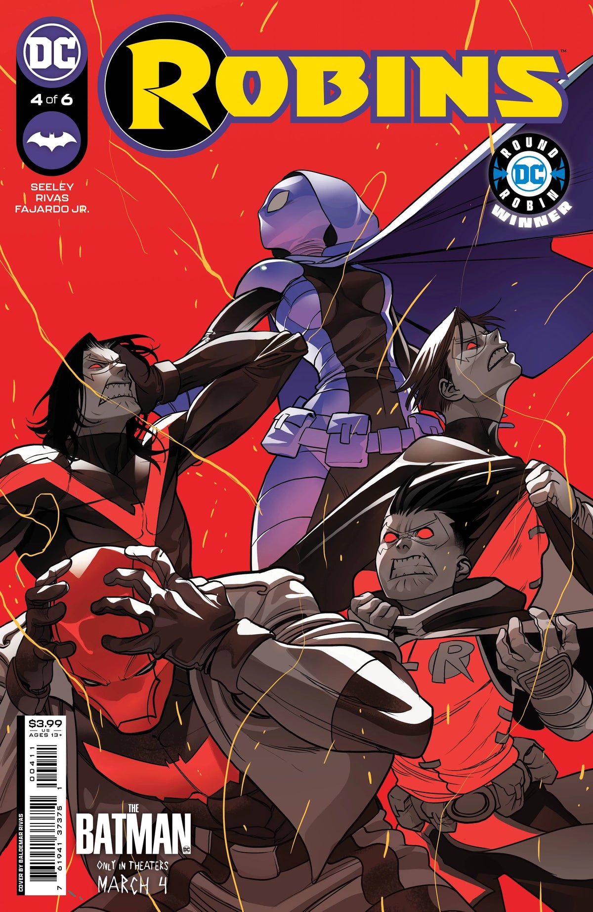 DC Comics Comic Books ROBINS #4 (OF 6) CVR A RIVAS 76194137375100411 DEC213123