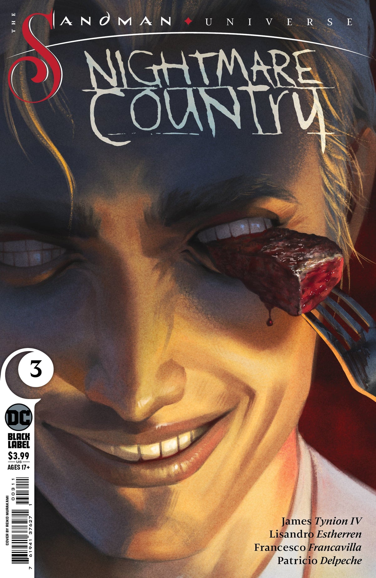 DC Comics Comic Books SANDMAN UNIVERSE NIGHTMARE COUNTRY #3 CVR A REIKO MURAKAMI (MR) 76194137627100311 0422DC157