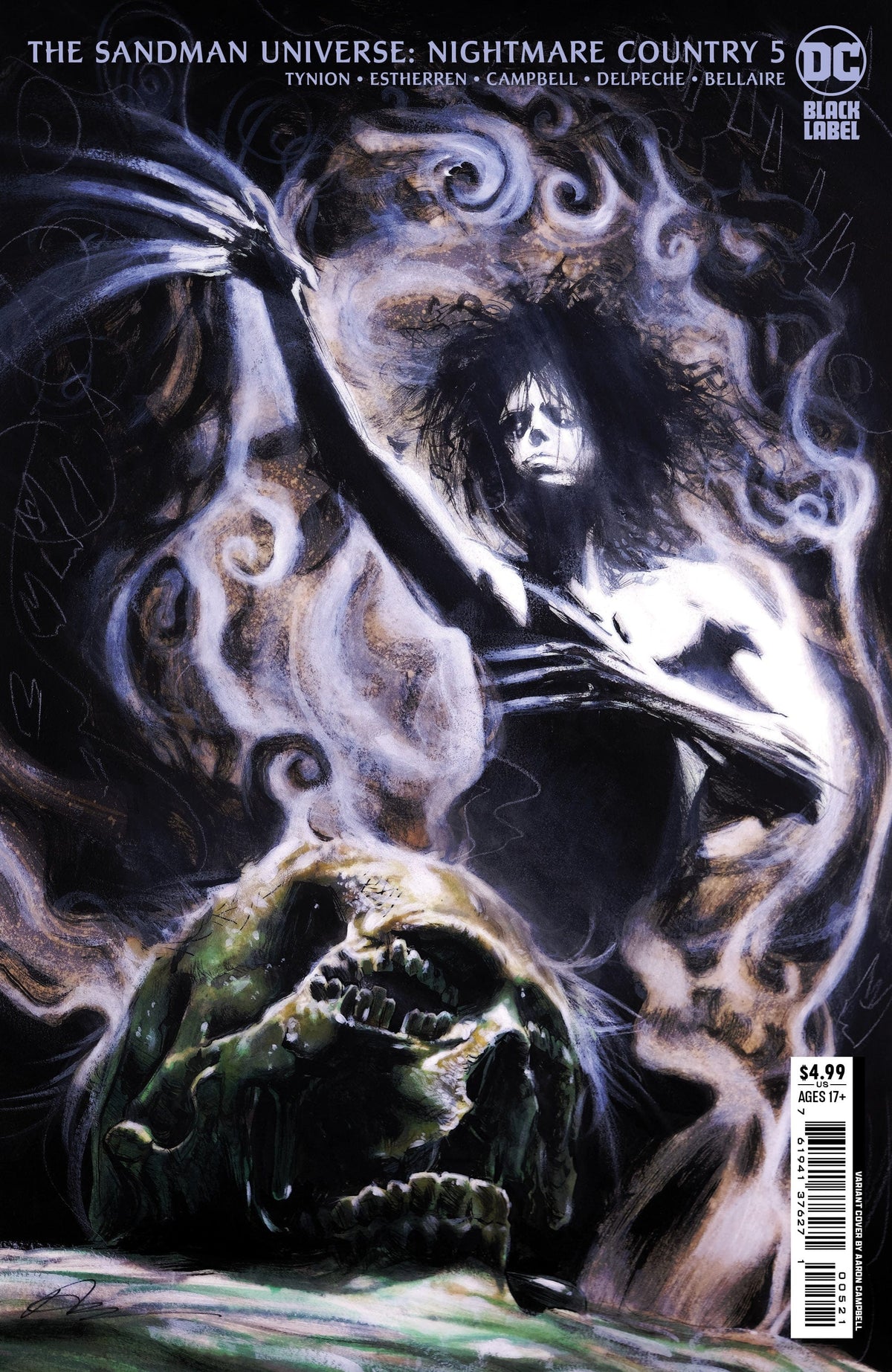 DC Comics Comic Books SANDMAN UNIVERSE NIGHTMARE COUNTRY #5 CVR B AARON CAMPBELL CARD STOCK VAR (MR) 76194137627100521 0622DC189