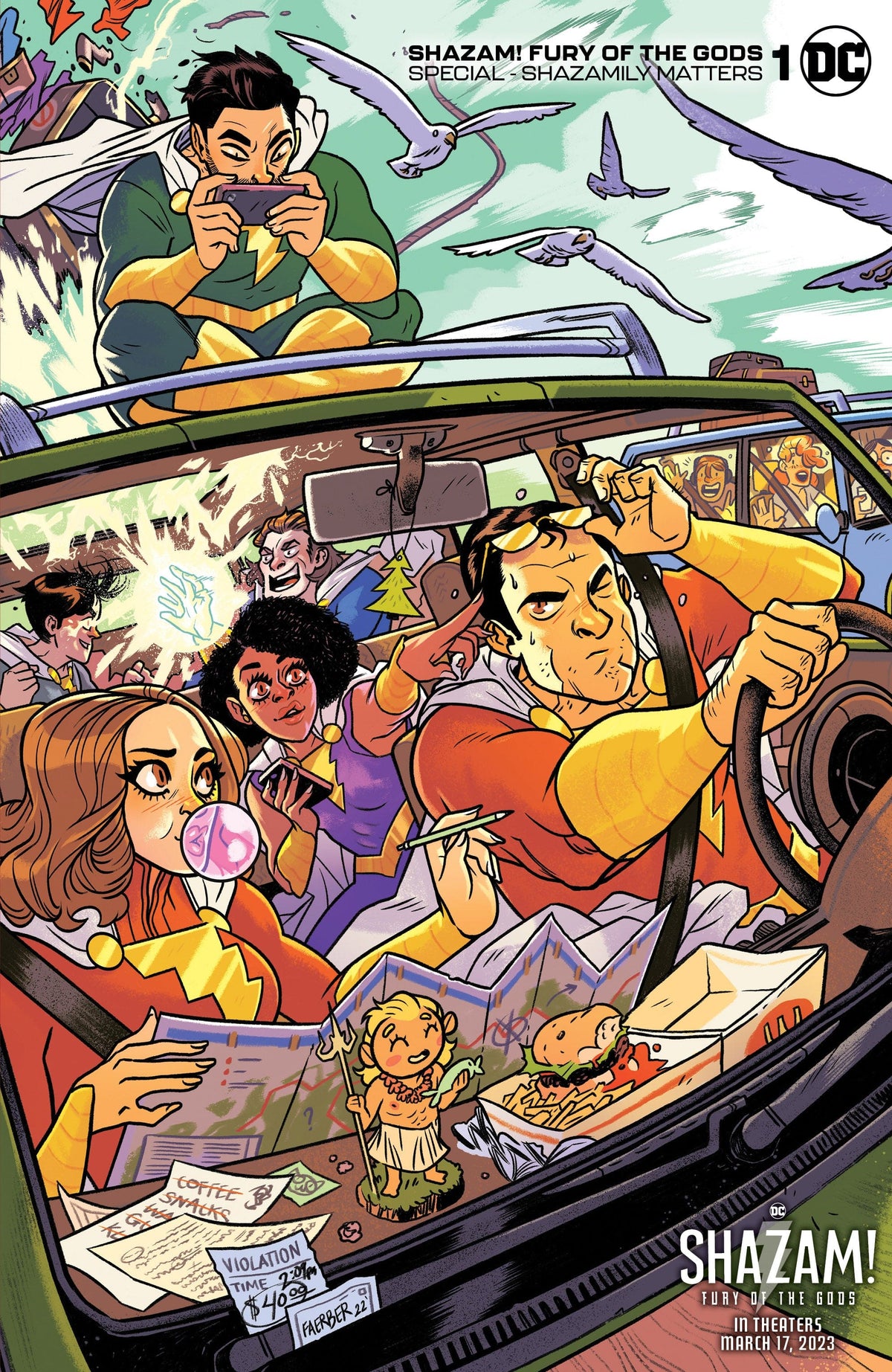 DC Comics Comic Books SHAZAM FURY OF THE GODS SPECIAL SHAZAMILY MATTERS #1 (ONE SHOT) CVR C LOGAN FAERBER VAR 76194137780300131 1222DC112