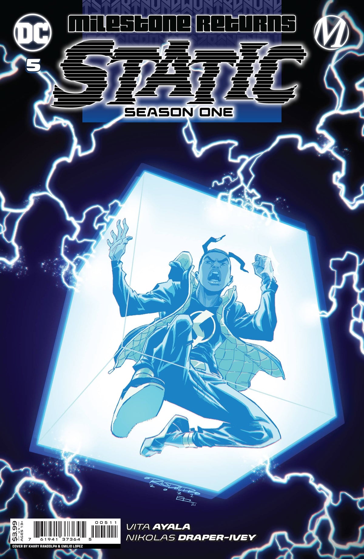 DC Comics Comic Books STATIC SEASON ONE #5 (OF 6) CVR A RANDOLPH 76194137364500511 0821DC138