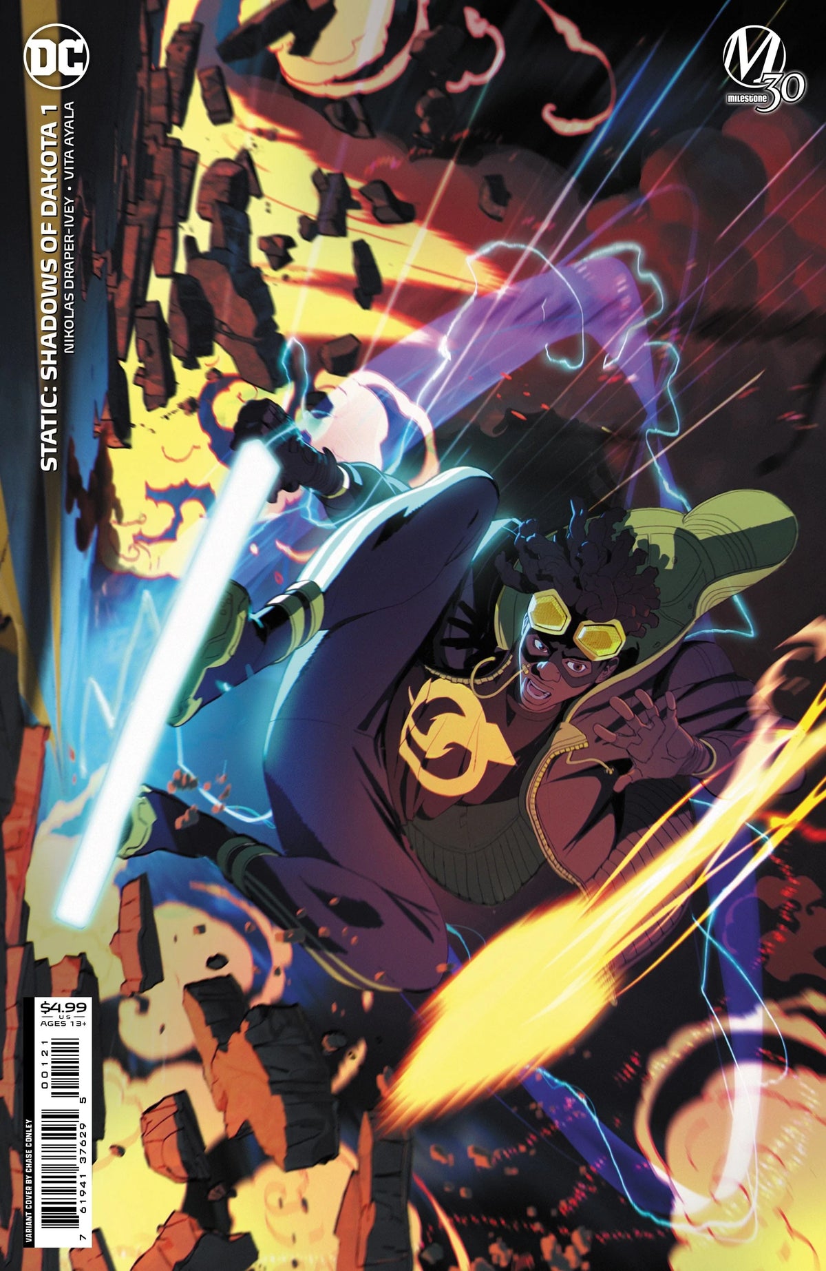 DC Comics Comic Books STATIC SHADOWS OF DAKOTA #1 (OF 6) CVR B CHASE CONLEY CARD STOCK VAR 76194137629500121 1222DC096