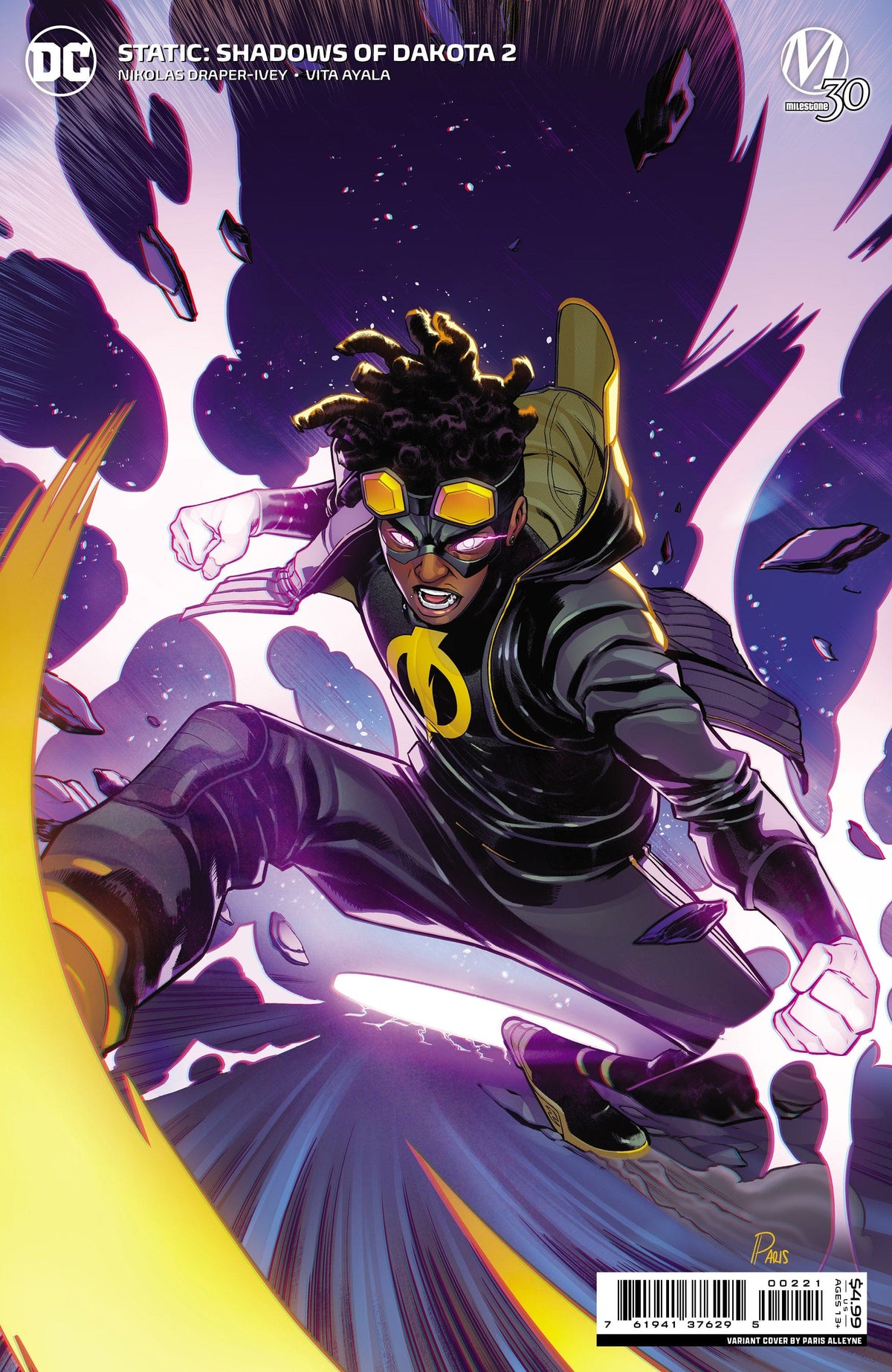 DC Comics Comic Books STATIC SHADOWS OF DAKOTA #2 (OF 6) CVR B PARIS ALLEYNE CARD STOCK VAR 76194137629500221 0123DC106