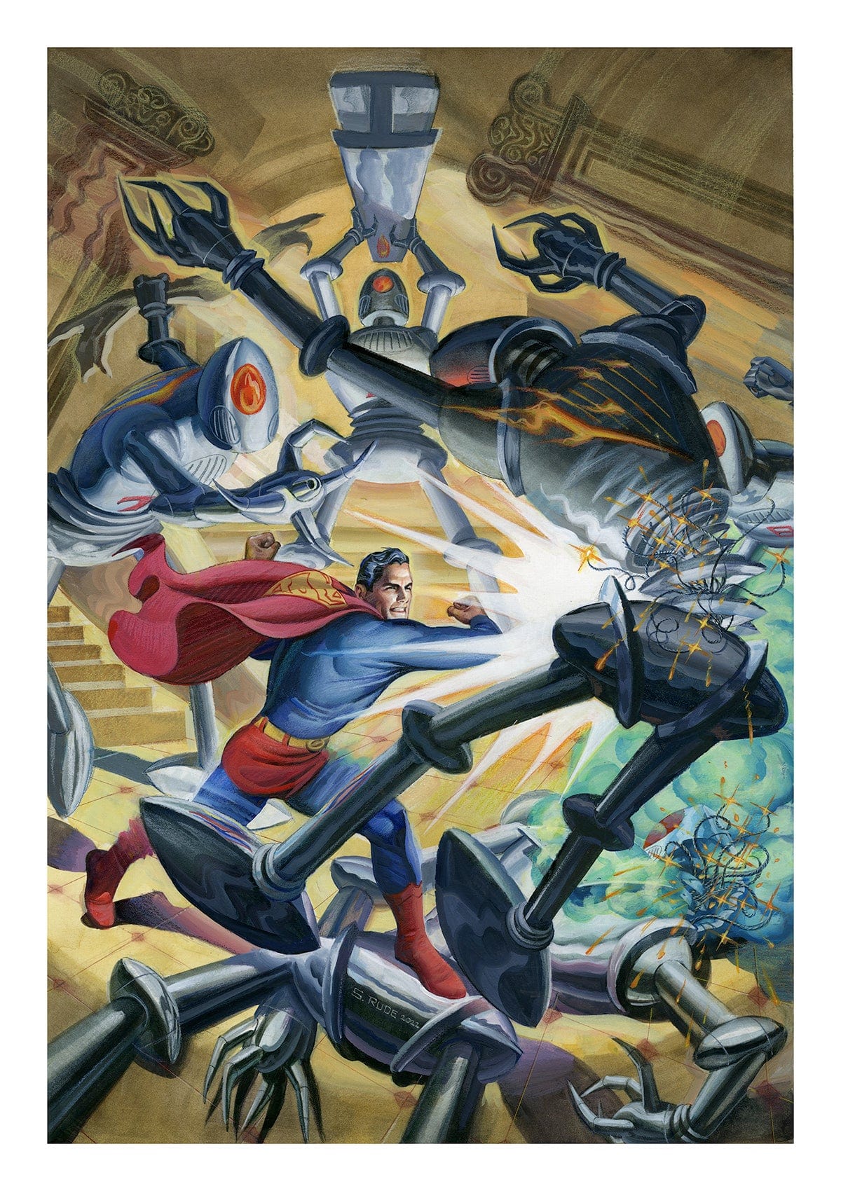 SUPERMAN #3 CVR F STEVE RUDE SUPERMAN CARD STOCK VAR - Third Eye