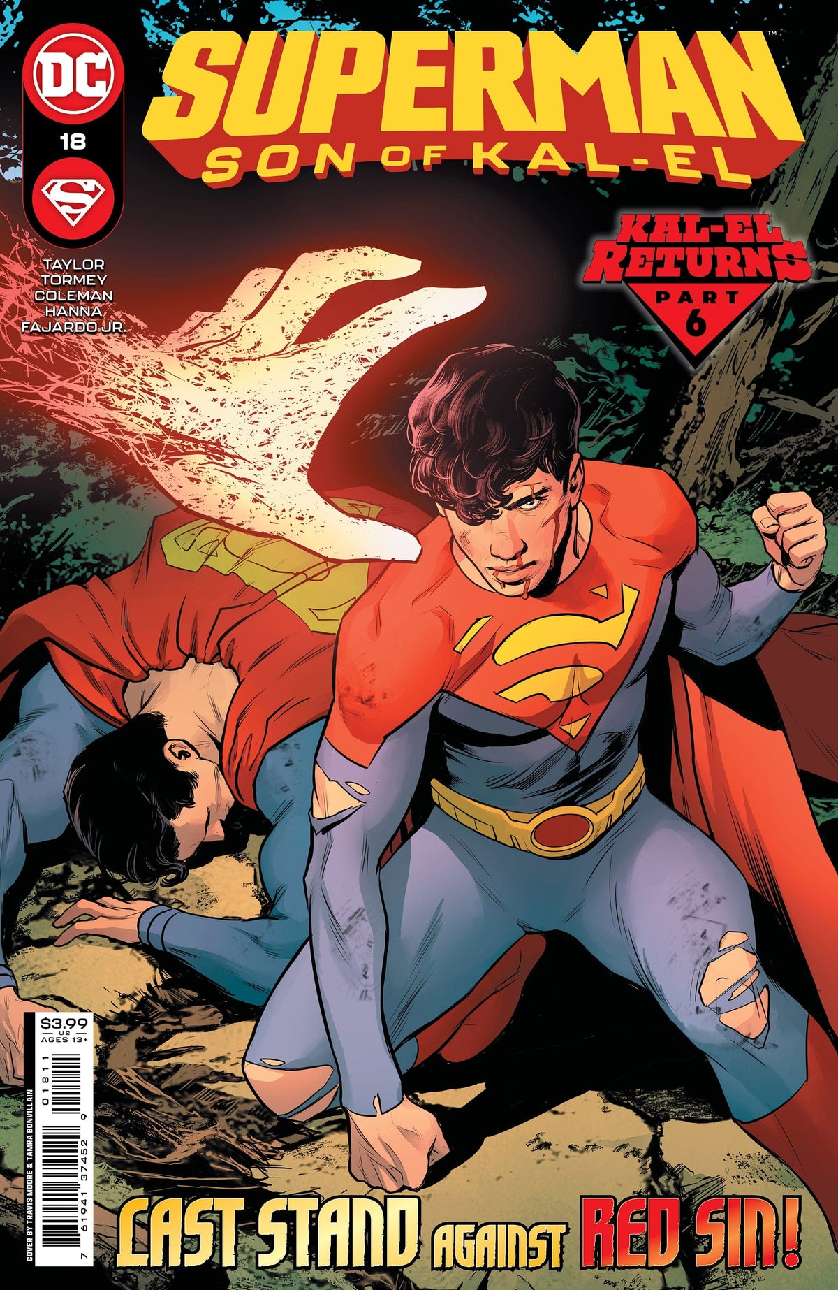 DC Comics Comic Books SUPERMAN SON OF KAL-EL #18 CVR A TRAVIS MOORE (KAL-EL RETURNS) 76194137452901811 1022DC060