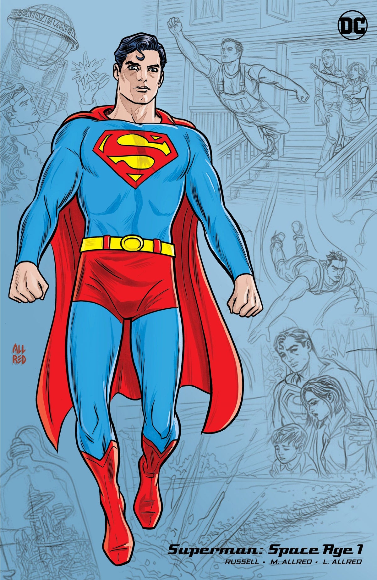DC Comics Comic Books > Incentives SUPERMAN SPACE AGE #1 (OF 3) CVR D INC 1:50 MIKE ALLRED VAR 76194137297600141 0522DC046