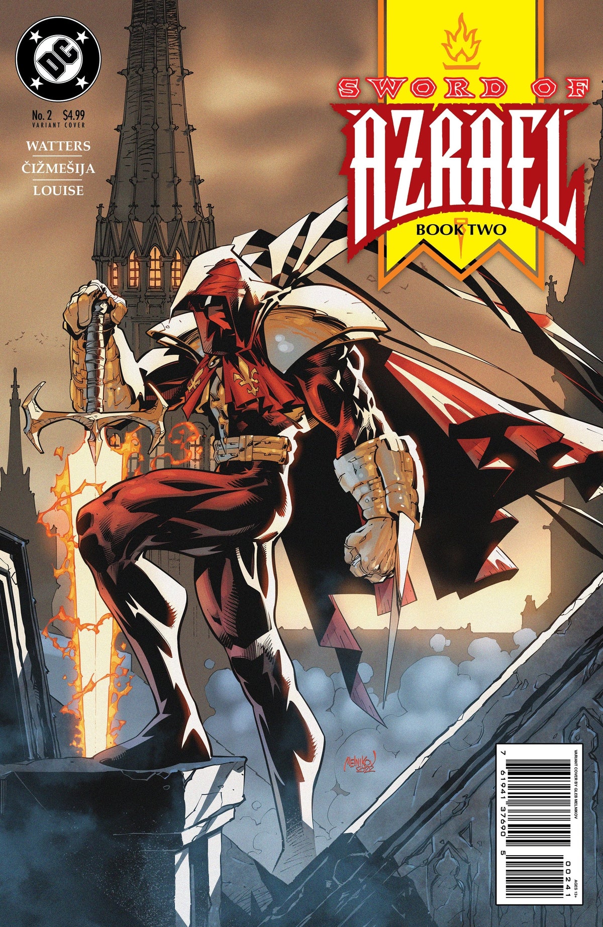 DC Comics Comic Books > Incentives SWORD OF AZRAEL #2 (OF 6) CVR D INC 1:50 GLEB MELNIKOV CARD STOCK VAR 76194137690500241 0722DC195