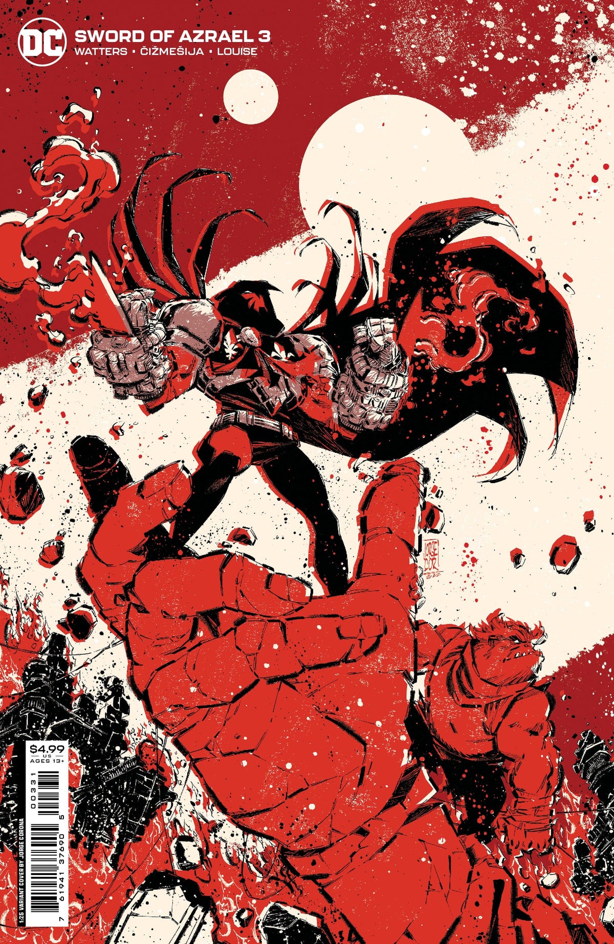 DC Comics Comic Books > Incentives SWORD OF AZRAEL #3 (OF 6) CVR C INC 1:25 JORGE CORONA CARD STOCK VAR 76194137690500331 0822DC189