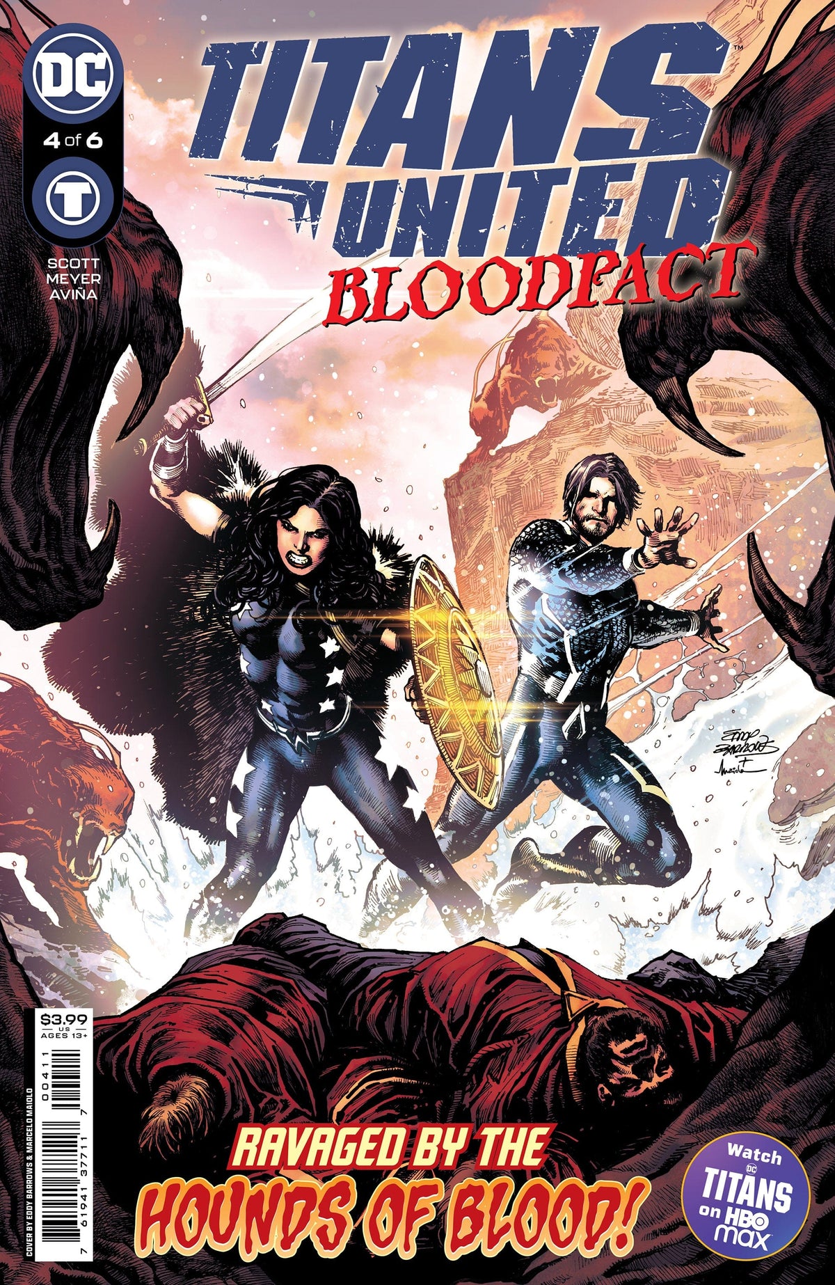 DC Comics Comic Books TITANS UNITED BLOODPACT #4 (OF 6) CVR A EDDY BARROWS 76194137711700411 1022DC254