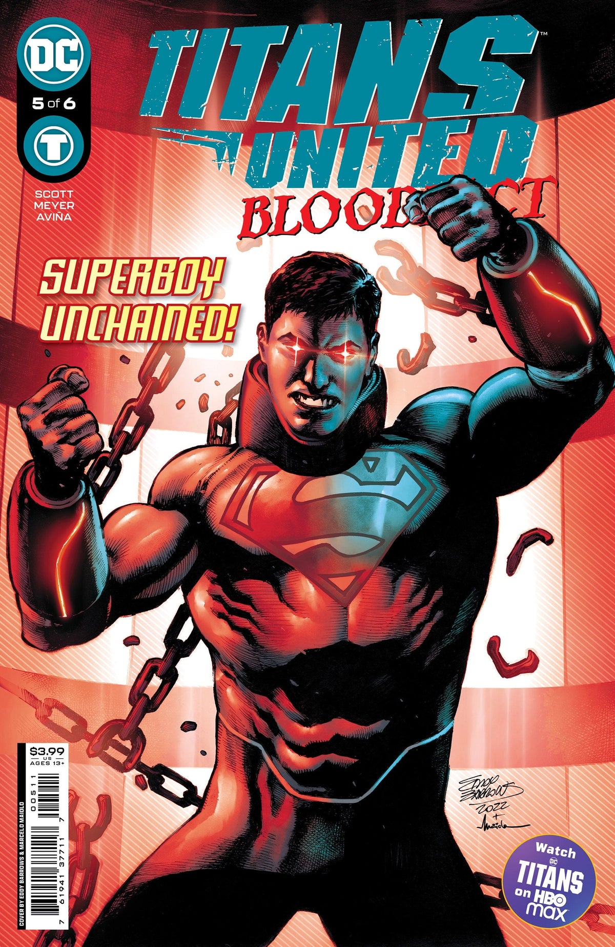 DC Comics Comic Books TITANS UNITED BLOODPACT #5 (OF 6) CVR A EDDY BARROWS 76194137711700511 1122DC197