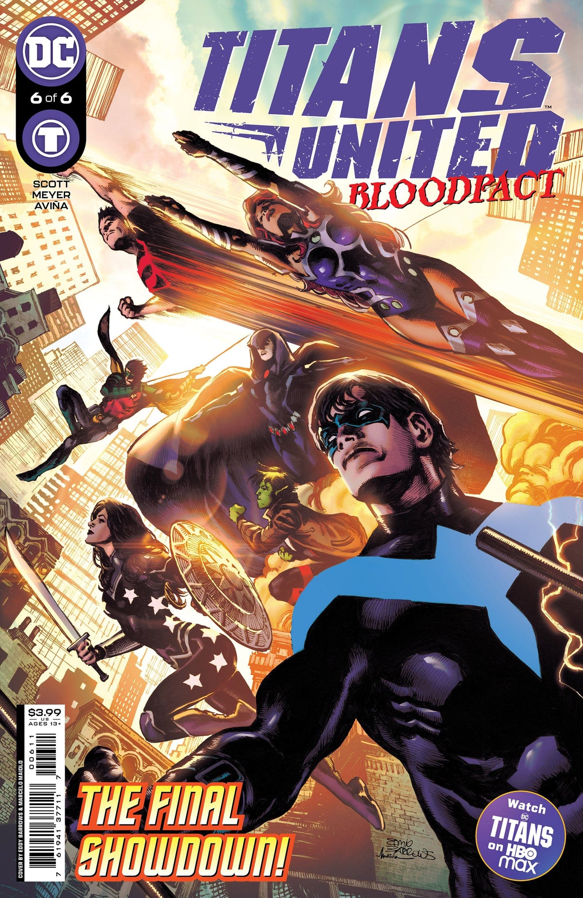 DC Comics Comic Books TITANS UNITED BLOODPACT #6 (OF 6) CVR A EDDY BARROWS 76194137711700611 1222DC236