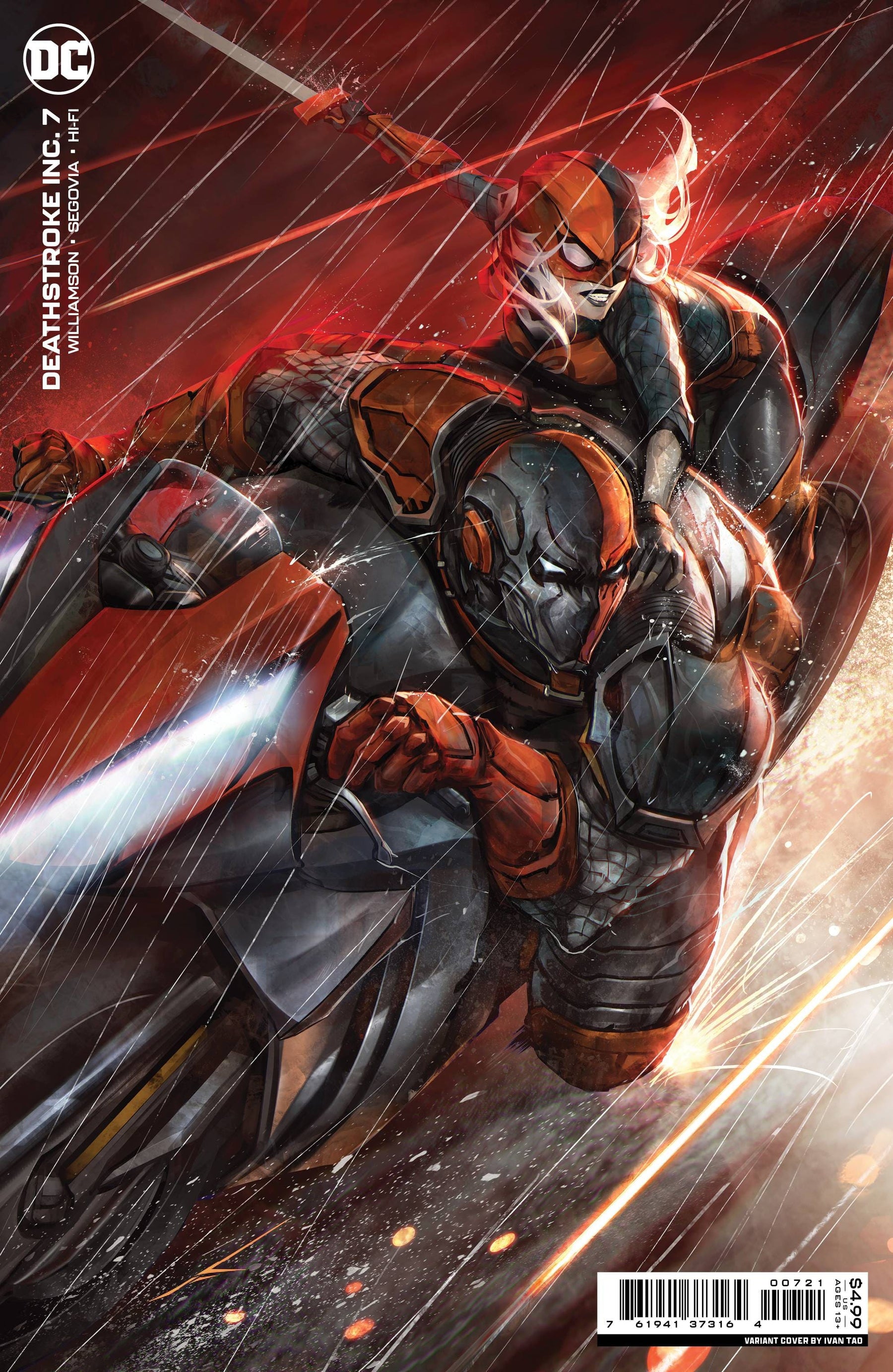 DEATHSTROKE INC #7 COVER B IVAN TAO CARD STOCK VARIANT